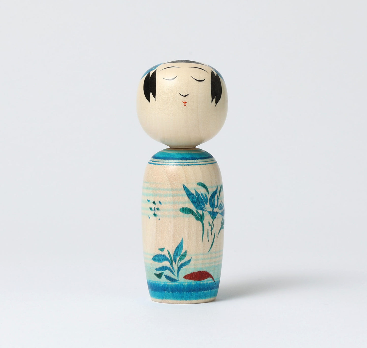 OHNUMA Hideaki 大沼秀顕工人 | Naruko kokeshi -鳴子こけし | Naruko style 鳴子系 | 11cm in height