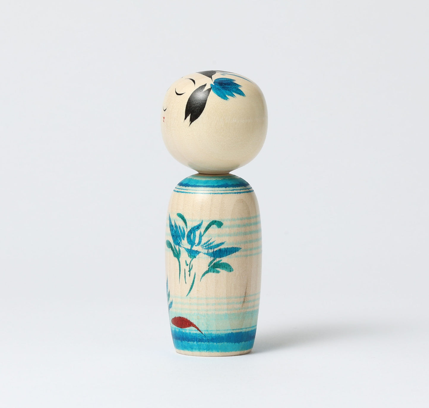 OHNUMA Hideaki 大沼秀顕工人 | Naruko kokeshi -鳴子こけし | Naruko style 鳴子系 | 11cm in height