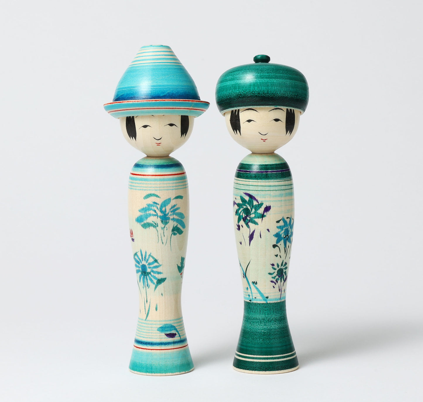 OHNUMA Hideaki 大沼秀顕工人 | Boushi kokeshi -帽子こけし | Naruko style 鳴子系 | 17.5cm in height