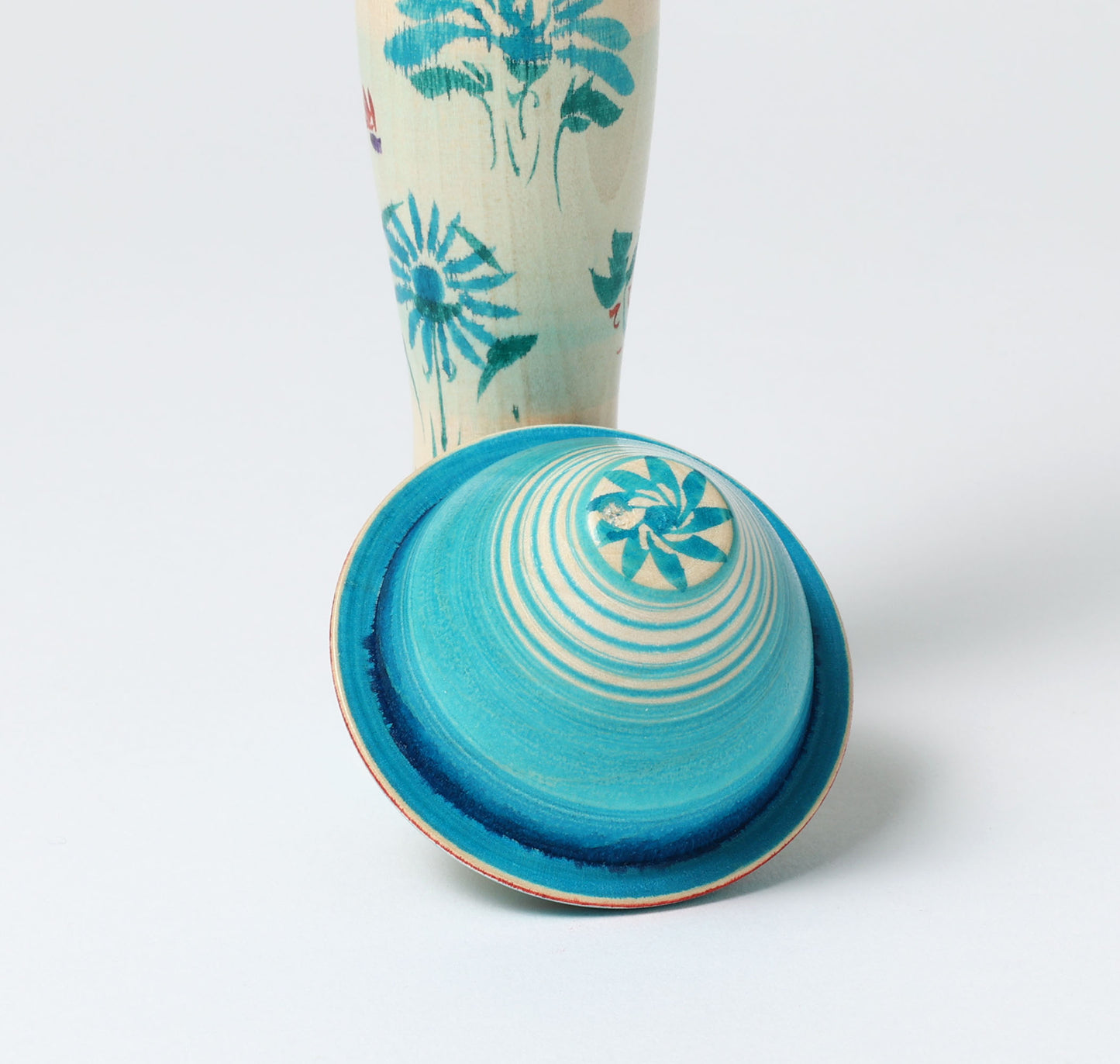 OHNUMA Hideaki 大沼秀顕工人 | Boushi kokeshi -帽子こけし | Naruko style 鳴子系 | 17.5cm in height