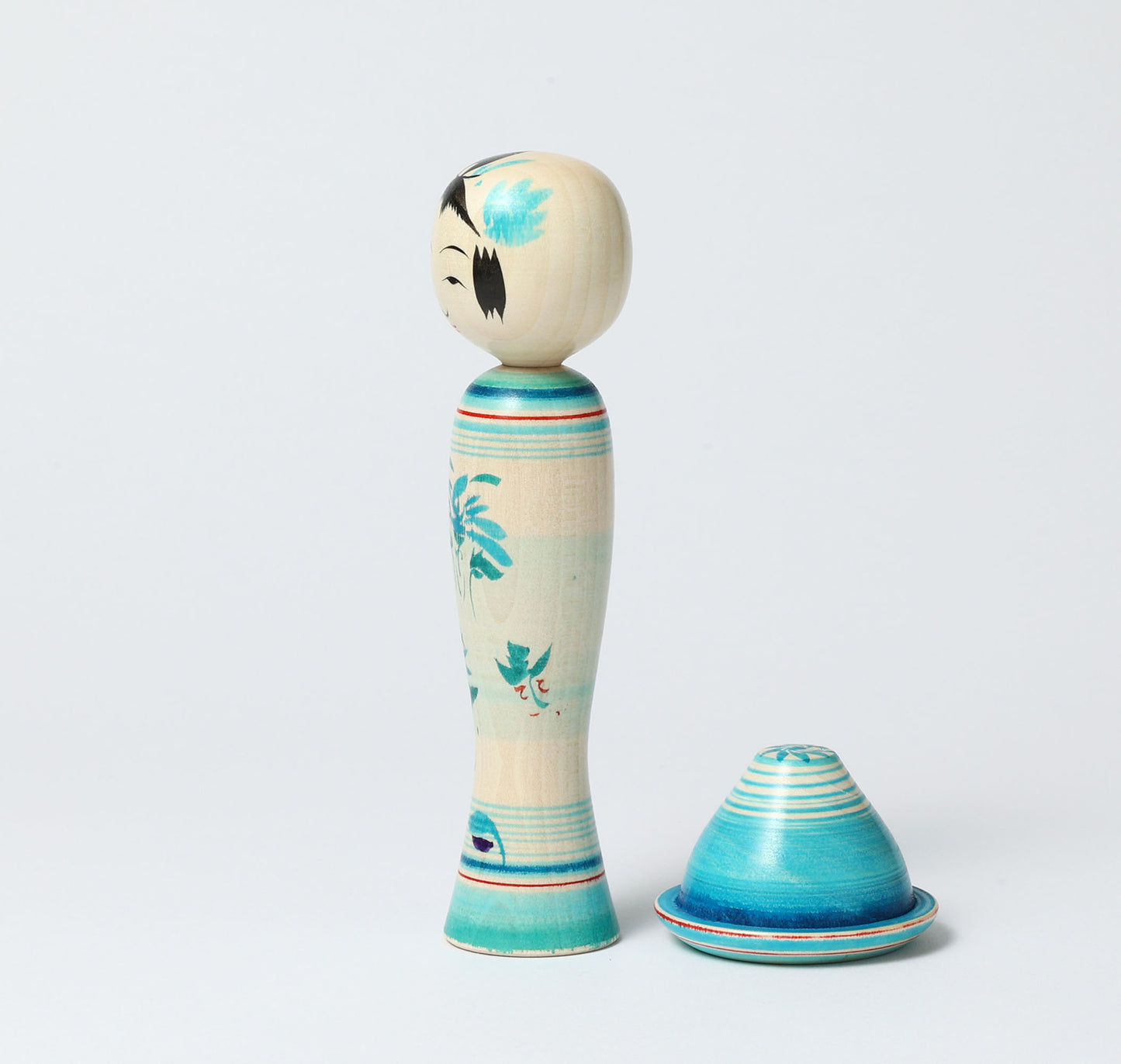 OHNUMA Hideaki 大沼秀顕工人 | Boushi kokeshi -帽子こけし | Naruko style 鳴子系 | 17.5cm in height