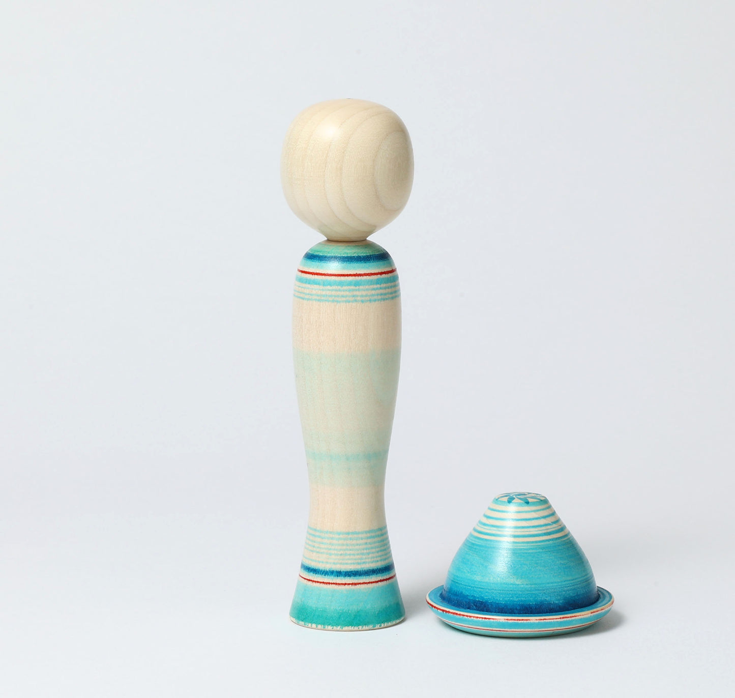 OHNUMA Hideaki 大沼秀顕工人 | Boushi kokeshi -帽子こけし | Naruko style 鳴子系 | 17.5cm in height