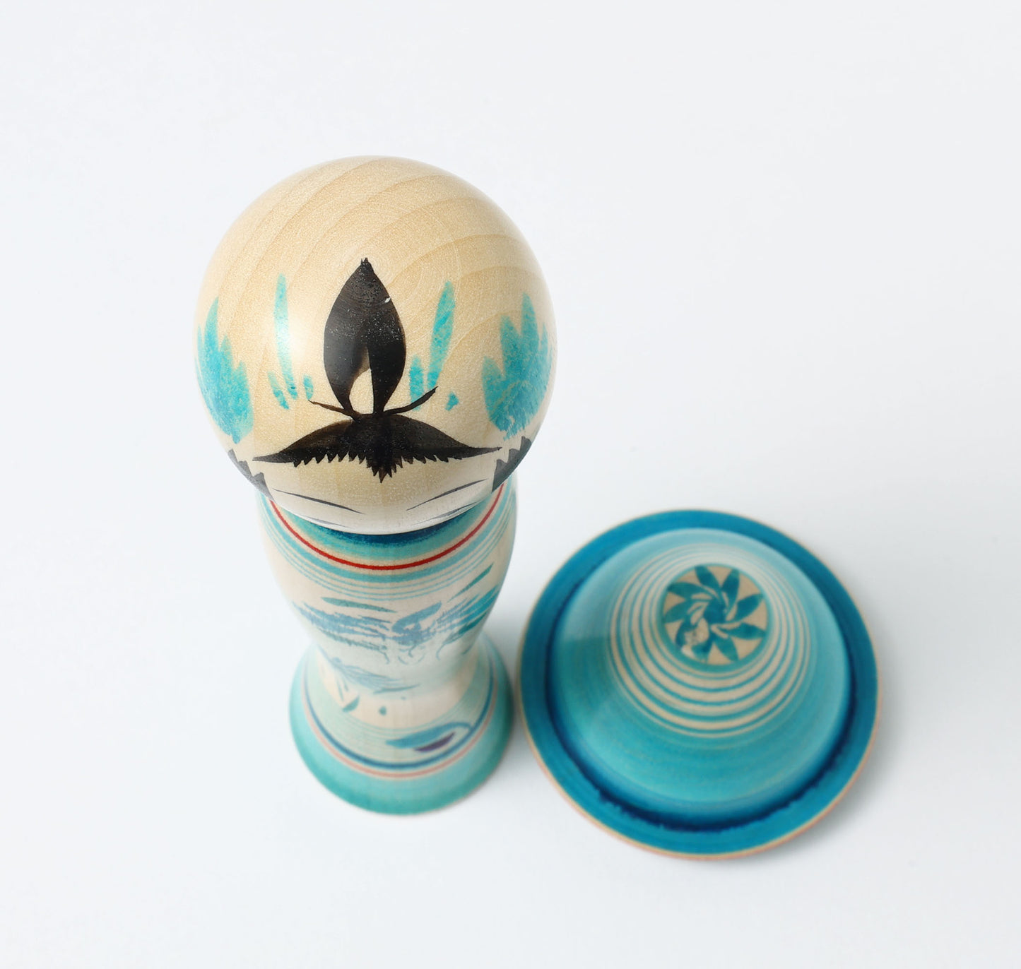 OHNUMA Hideaki 大沼秀顕工人 | Boushi kokeshi -帽子こけし | Naruko style 鳴子系 | 17.5cm in height