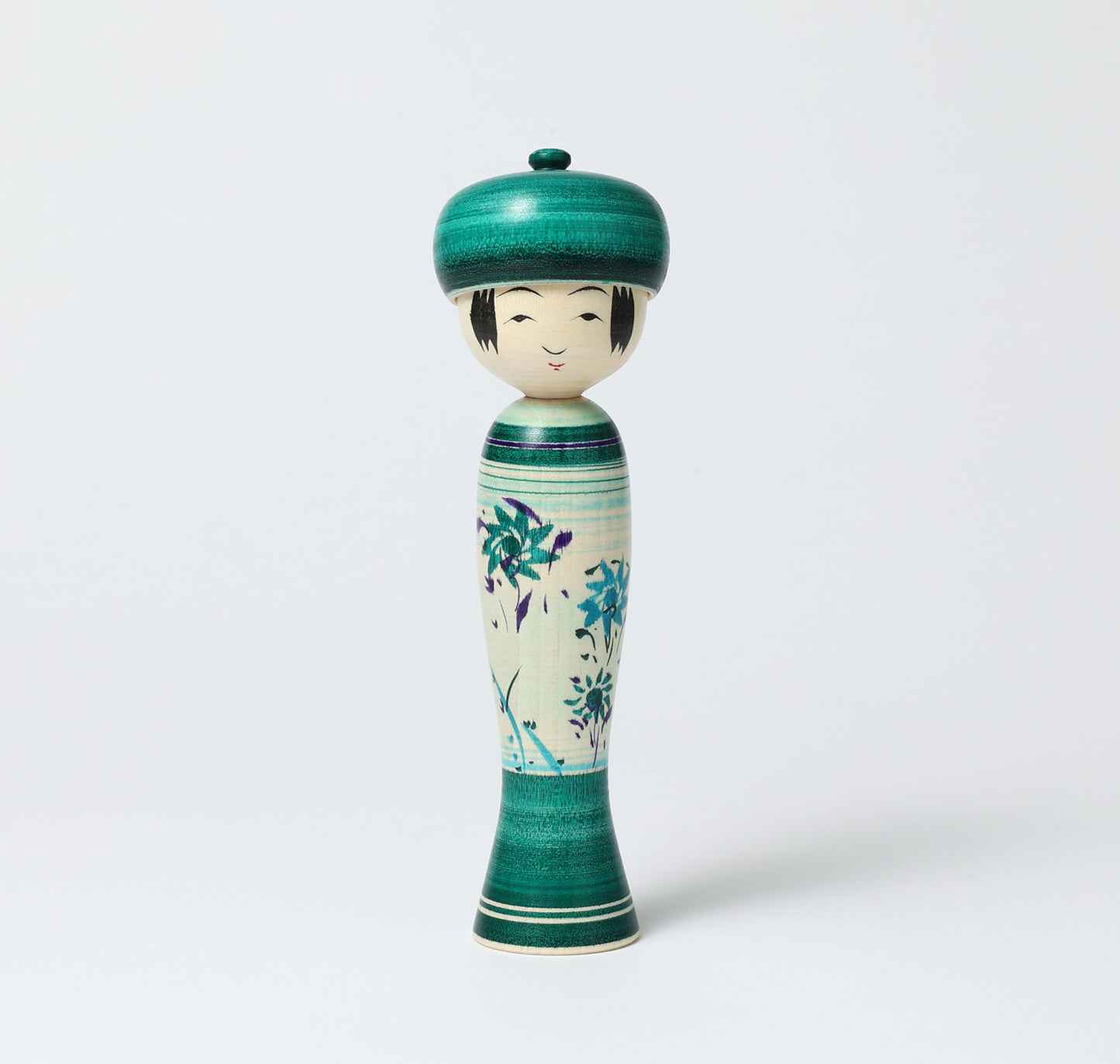 OHNUMA Hideaki 大沼秀顕工人 | Boushi kokeshi -帽子こけし | Naruko style 鳴子系 | 17cm in height