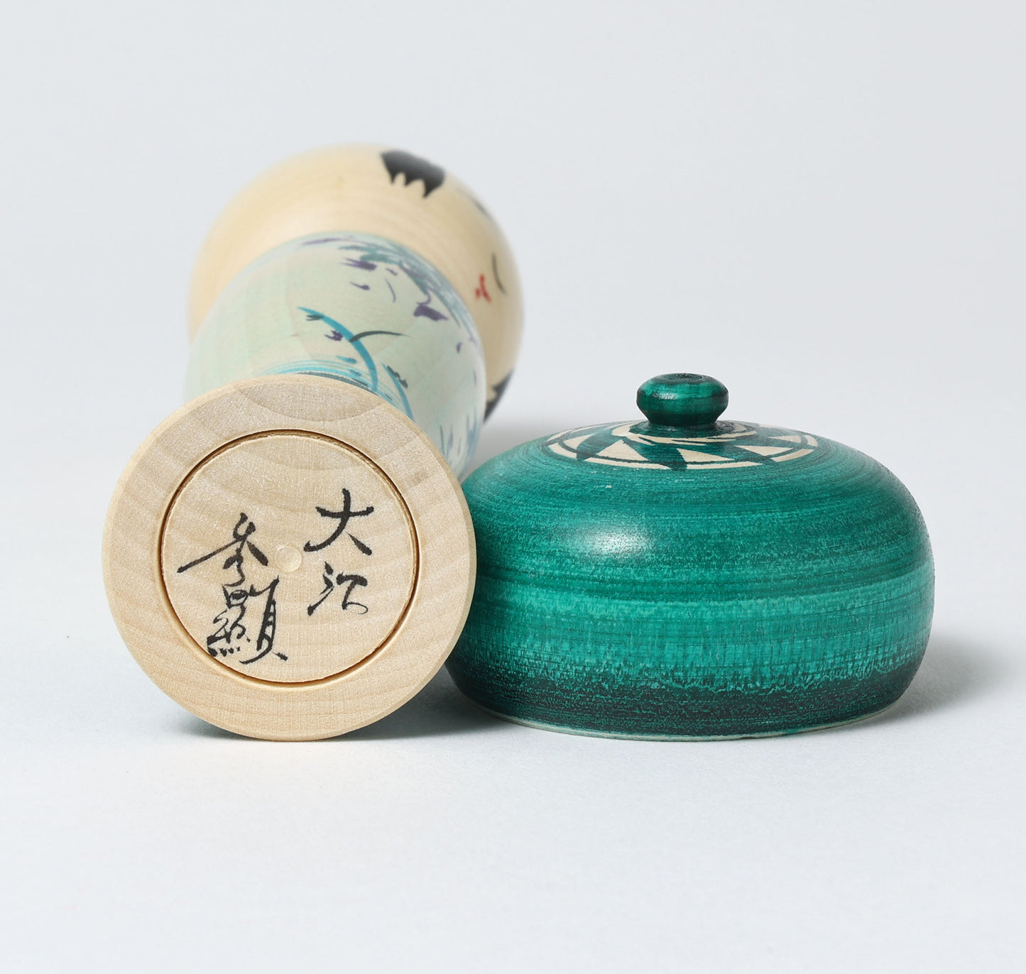 OHNUMA Hideaki 大沼秀顕工人 | Boushi kokeshi -帽子こけし | Naruko style 鳴子系 | 17cm in height