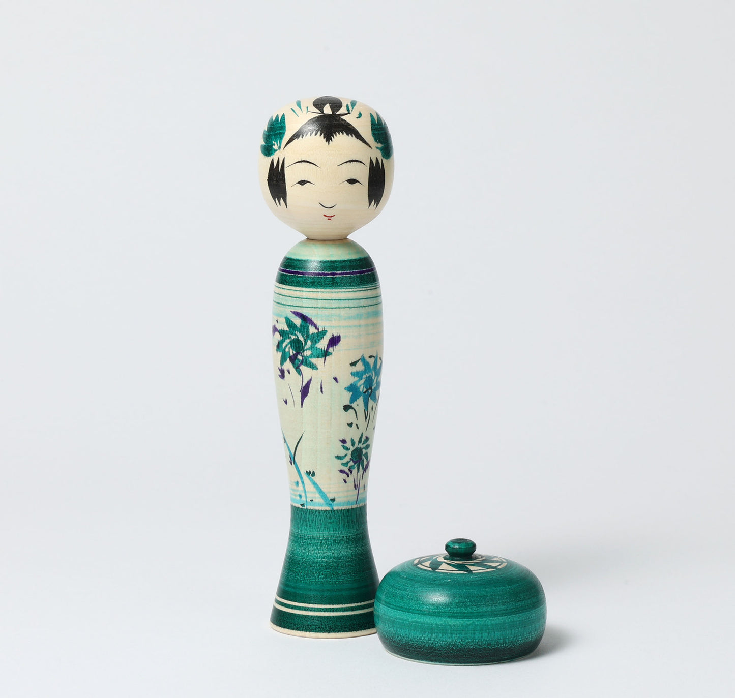 OHNUMA Hideaki 大沼秀顕工人 | Boushi kokeshi -帽子こけし | Naruko style 鳴子系 | 17cm in height