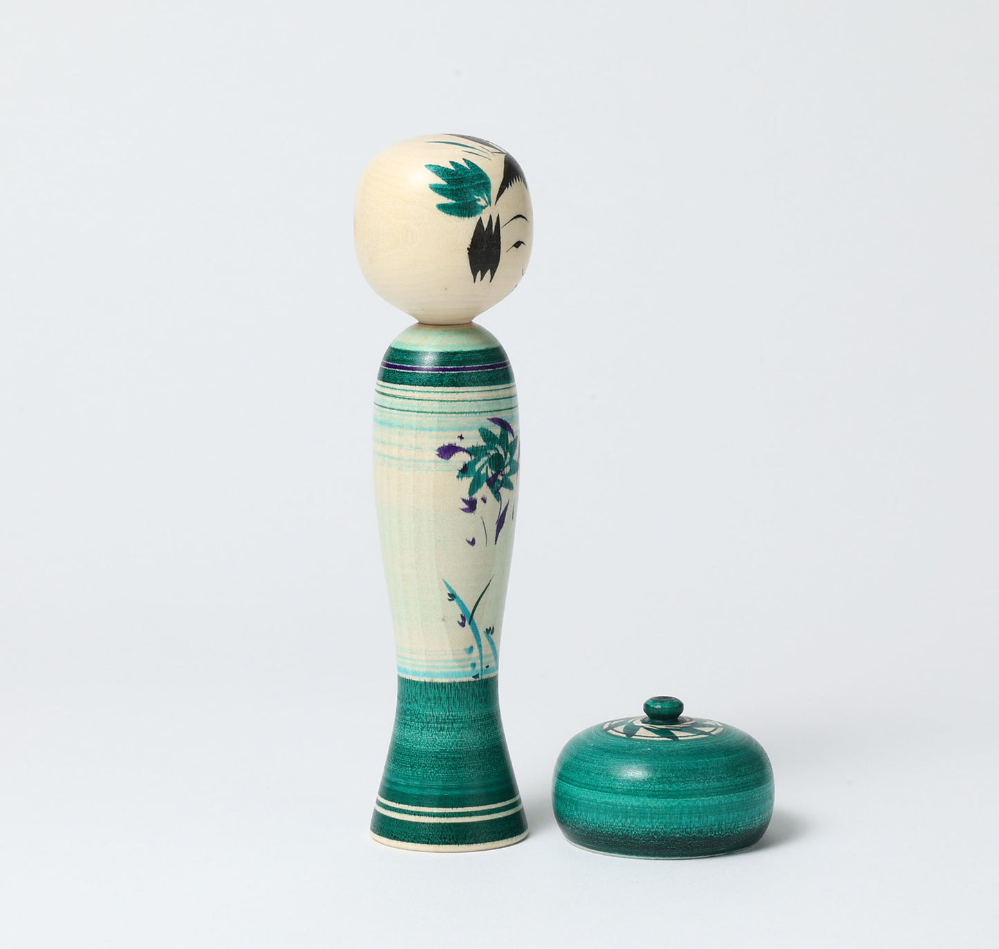 OHNUMA Hideaki 大沼秀顕工人 | Boushi kokeshi -帽子こけし | Naruko style 鳴子系 | 17cm in height