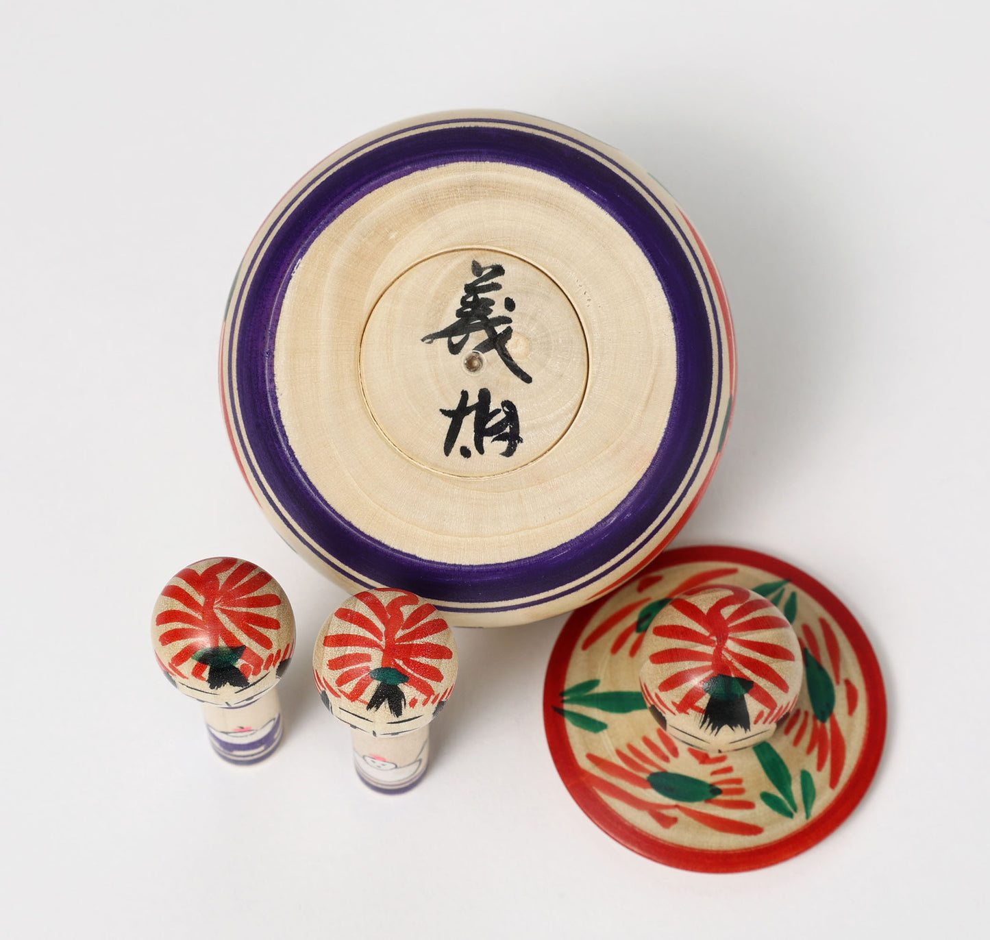 Oshogatsu ejiko kokeshi doll-1 | OGASAWARA, Yoshio | 7cm in height