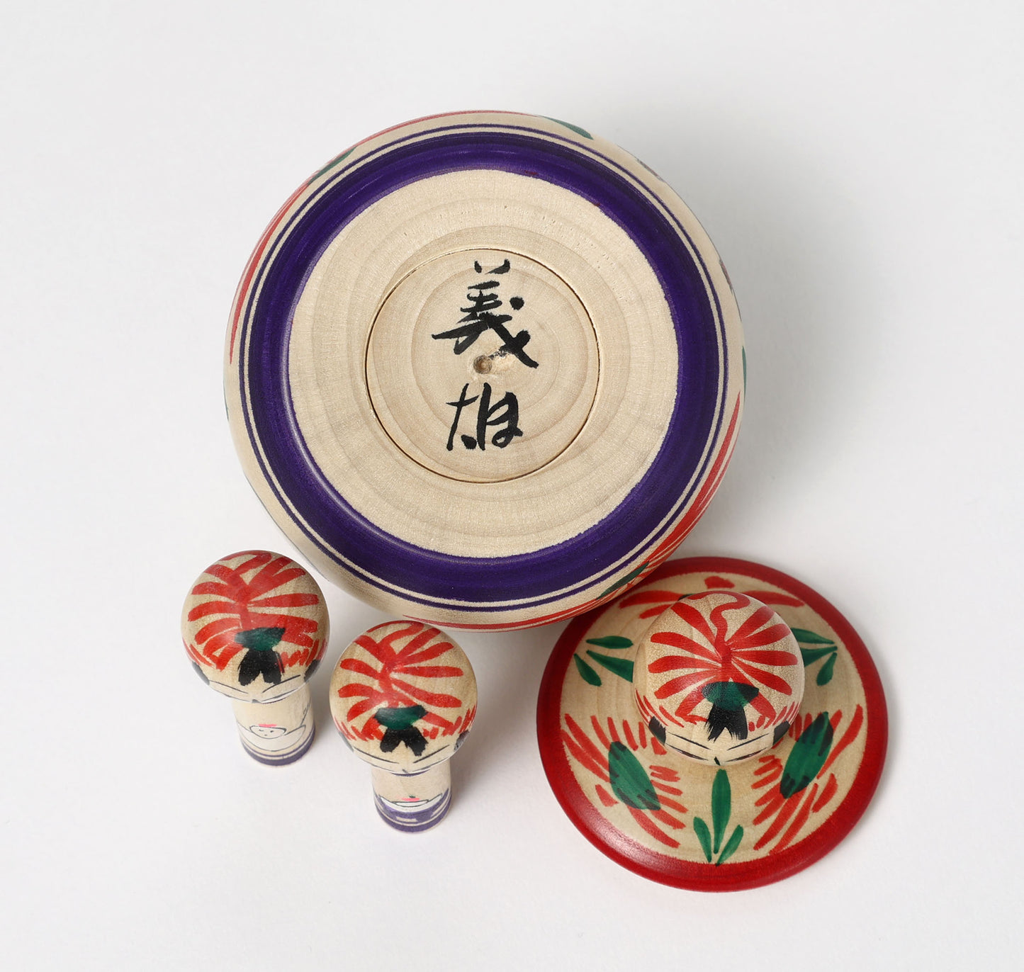 Oshogatsu ejiko kokeshi doll-2 | OGASAWARA, Yoshio | 7cm in height