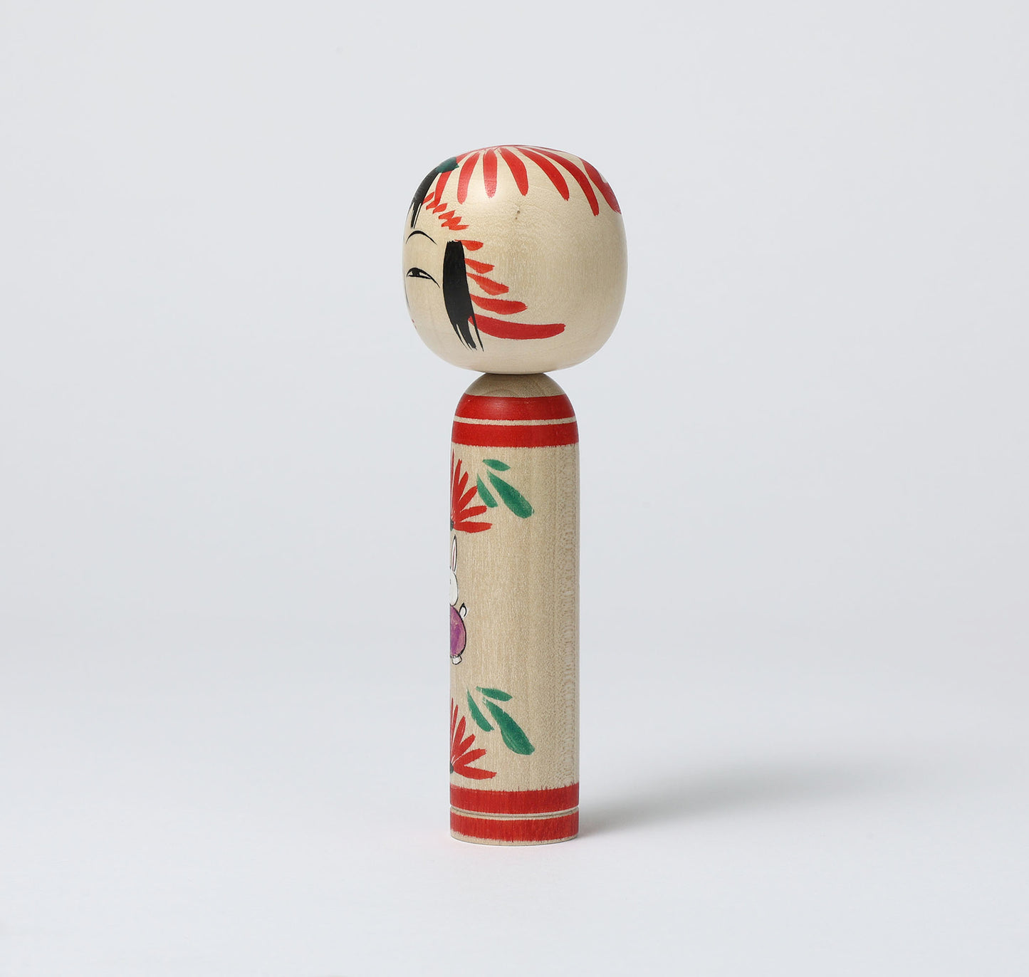 Usagi-rabbit kokeshi doll うさぎこけし | OGASAWARA, Yoshio 小笠原義雄工人 | Togatta style 遠刈田系 | 15cm in height