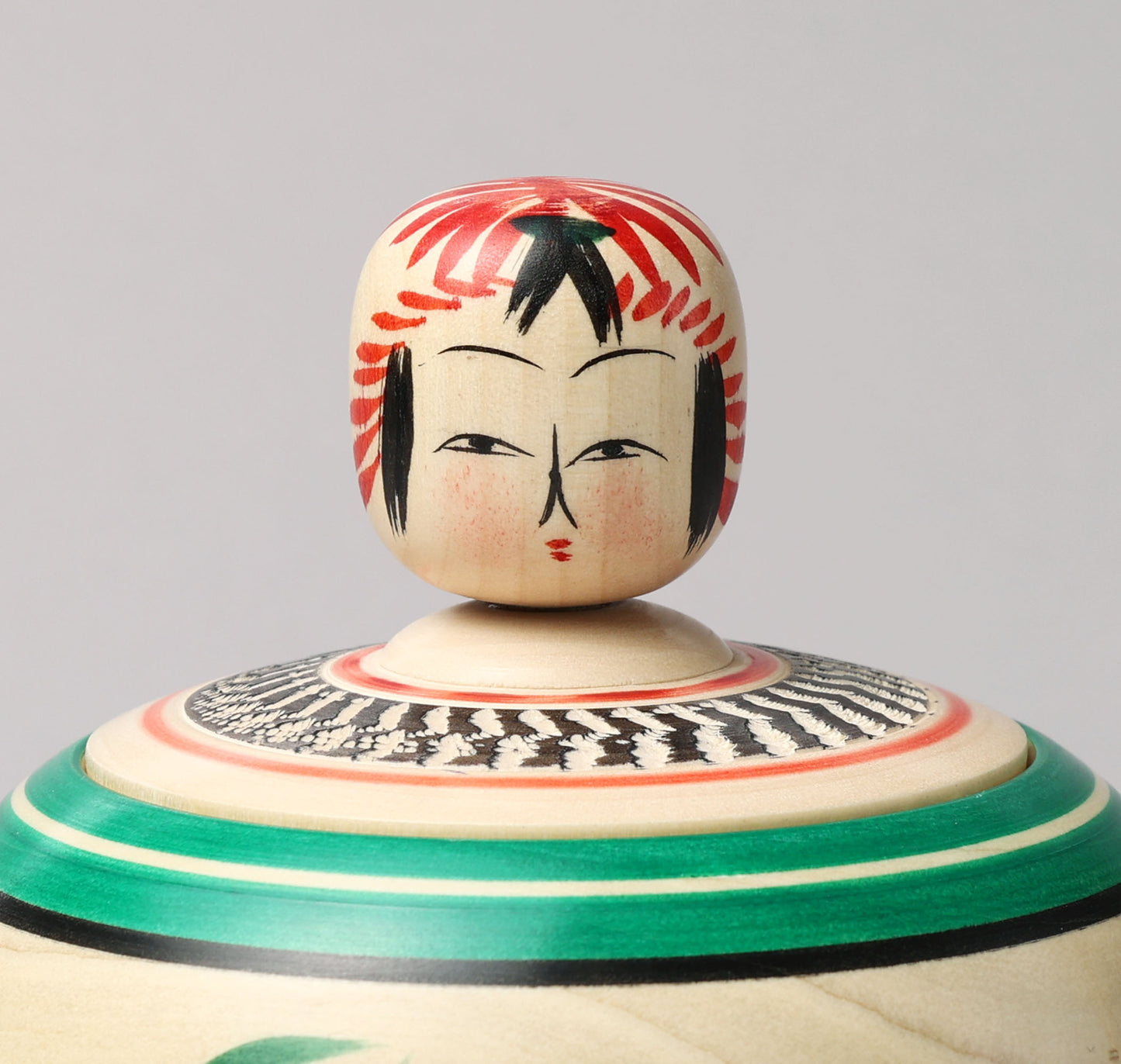 OGASAWARA, Yoshio 小笠原義雄工人 | pot style of Ejiko kokeshi doll- えじここけし | Togatta style 遠刈田系