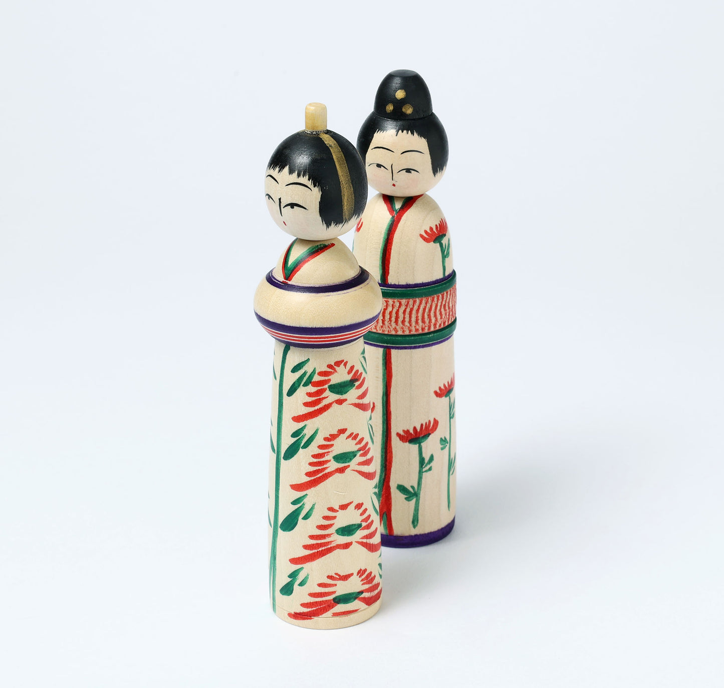 Hina kokeshi doll 雛こけし | OGASAWARA, Yoshio 小笠原義雄工人 | Togatta style 遠刈田系 | 14.5cm in height