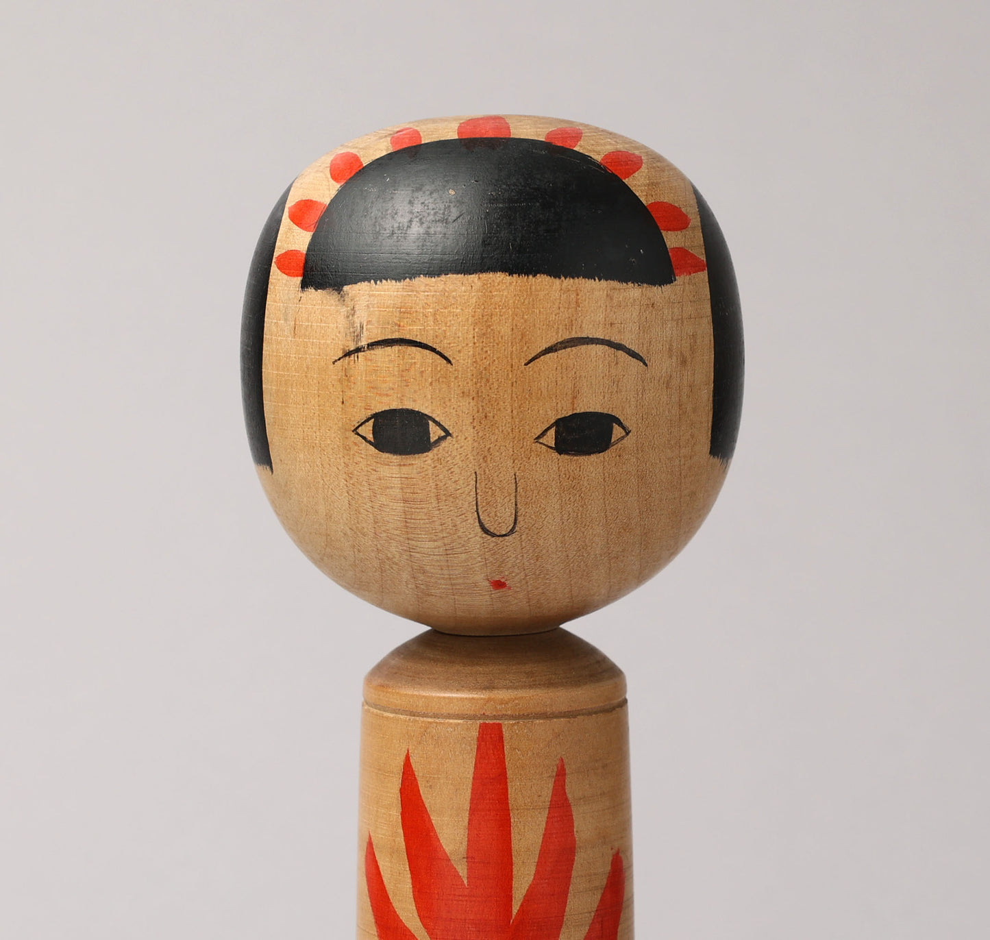 Vintage Naruko style kokeshi doll, by AKIYAMA Chuichi(1913-1984), | こけし古物 秋山忠市（鳴子系）