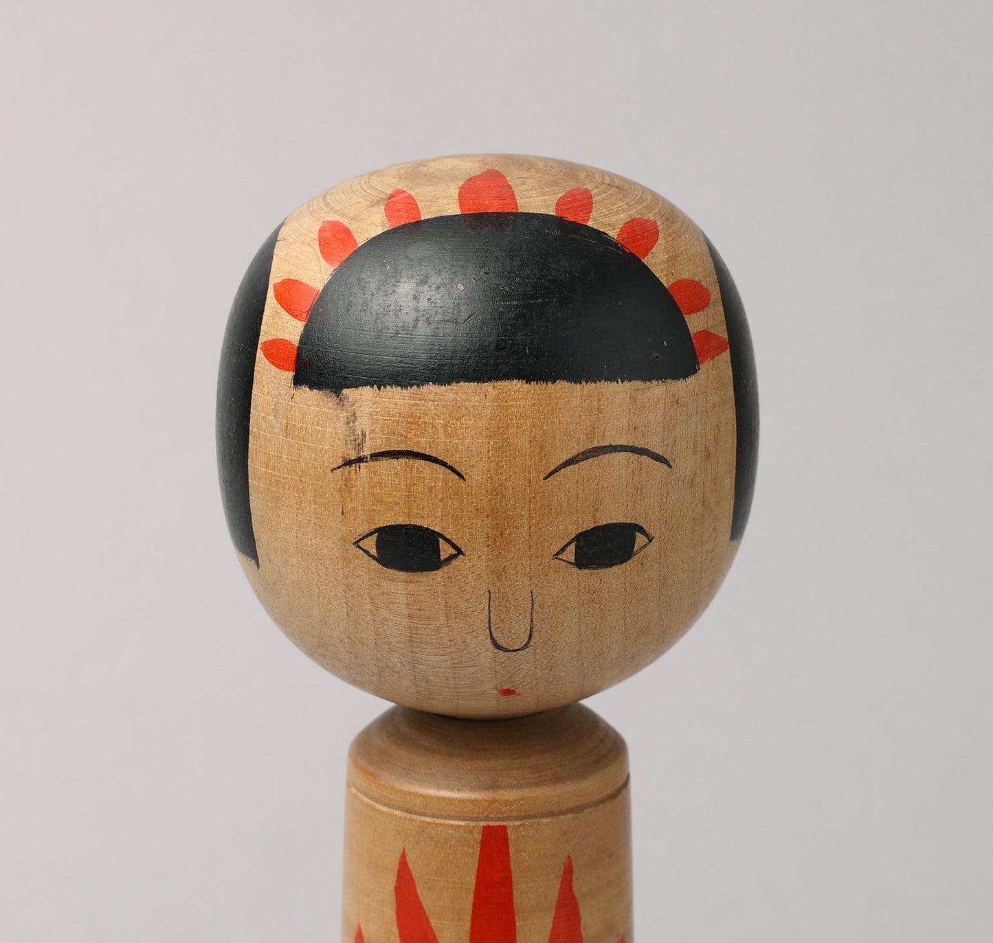 Vintage Naruko style kokeshi doll, by AKIYAMA Chuichi(1913-1984), | こけし古物 秋山忠市（鳴子系）