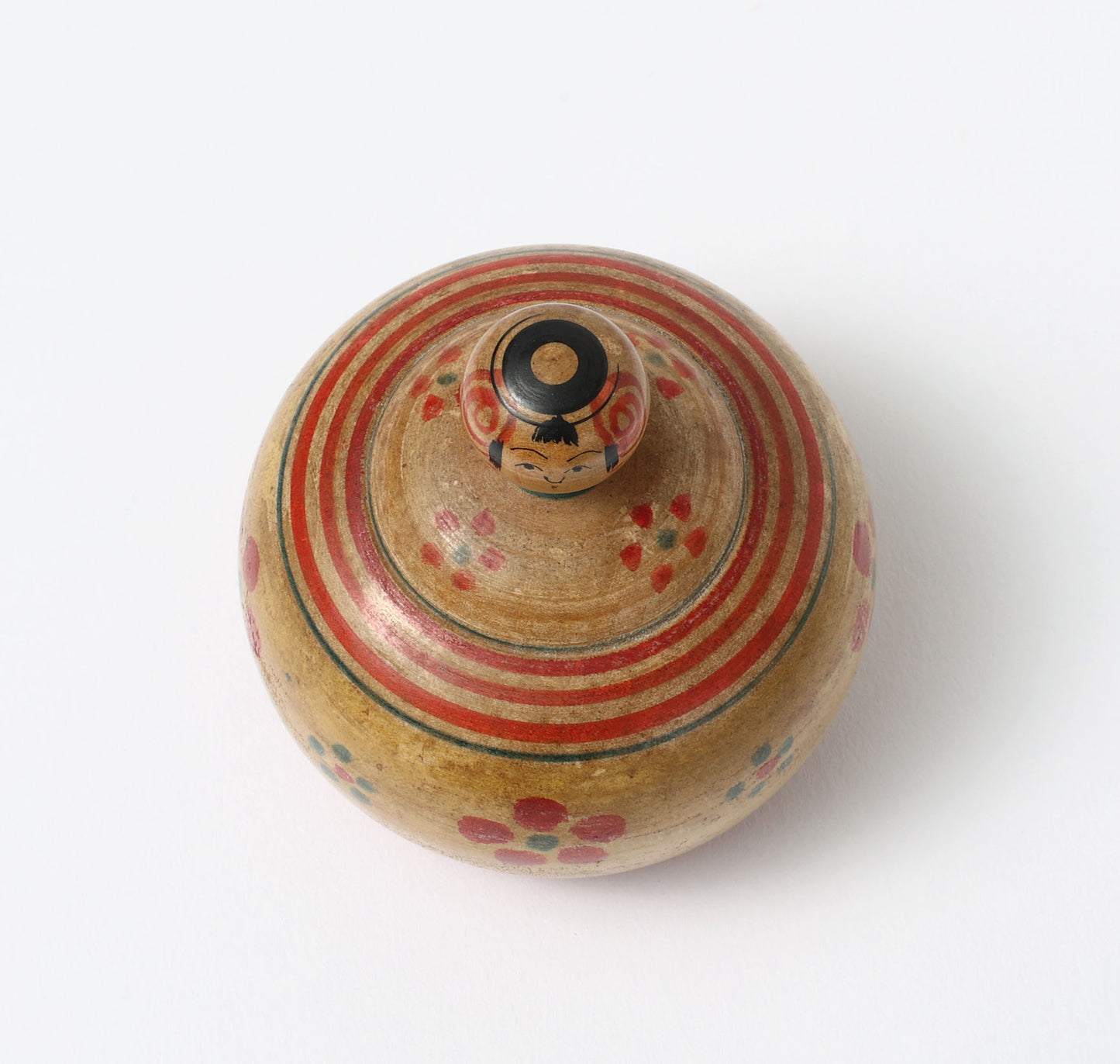 Vintage ejiko kokeshi doll | TAKAHASHI Chuzo 高橋忠蔵工人 | 古品えじここけし |  Tsuchiyu style 土湯系 | 8cm in height
