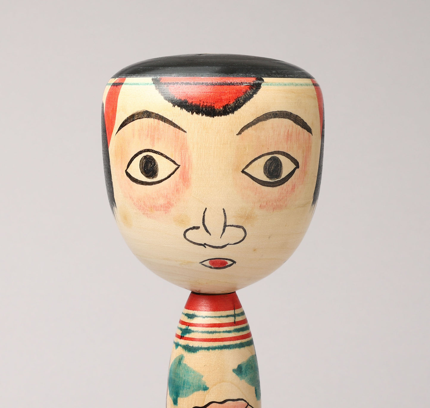 Vintage Nakanosawa style kokeshi doll-tako bozu, by IWAMOTO Yoshizo (1912-1973) | こけし古物 岩本芳蔵工人（中ノ沢系-たこ坊主）