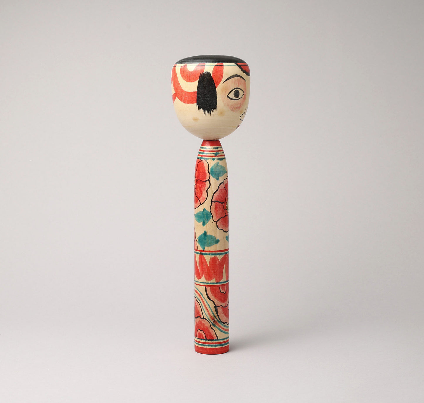 Vintage Nakanosawa style kokeshi doll-tako bozu, by IWAMOTO Yoshizo (1912-1973) | こけし古物 岩本芳蔵工人（中ノ沢系-たこ坊主）