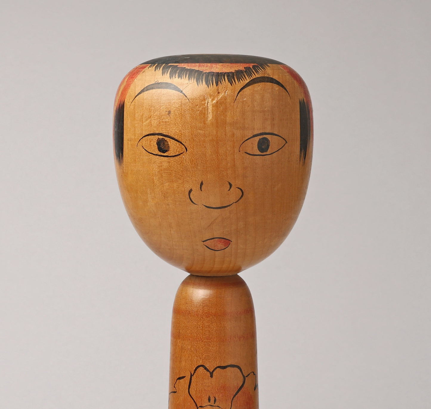 Vintage Nakanosawa style kokeshi doll-tako bozu, by KAKIZAKI Fumio (1947-) | こけし古物 柿崎文雄（中ノ沢系-たこ坊主）