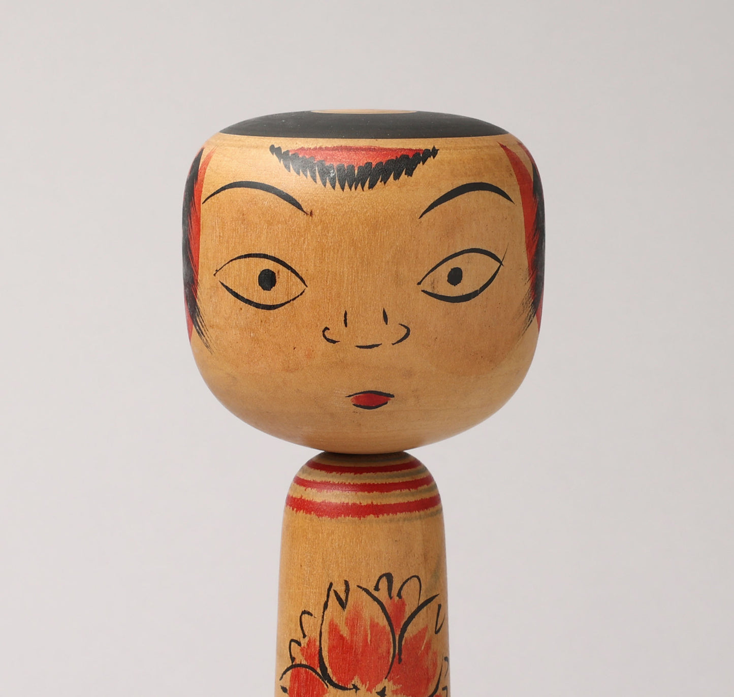 Vintage Nakanosawa style kokeshi doll-tako bozu, by SEYA Jyuji (1924-2004) | こけし古物 瀬谷重治（中ノ沢系-たこ坊主）