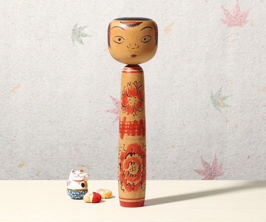 Vintage Nakanosawa style kokeshi doll-tako bozu, by SEYA Jyuji (1924-2004) | こけし古物 瀬谷重治（中ノ沢系-たこ坊主）