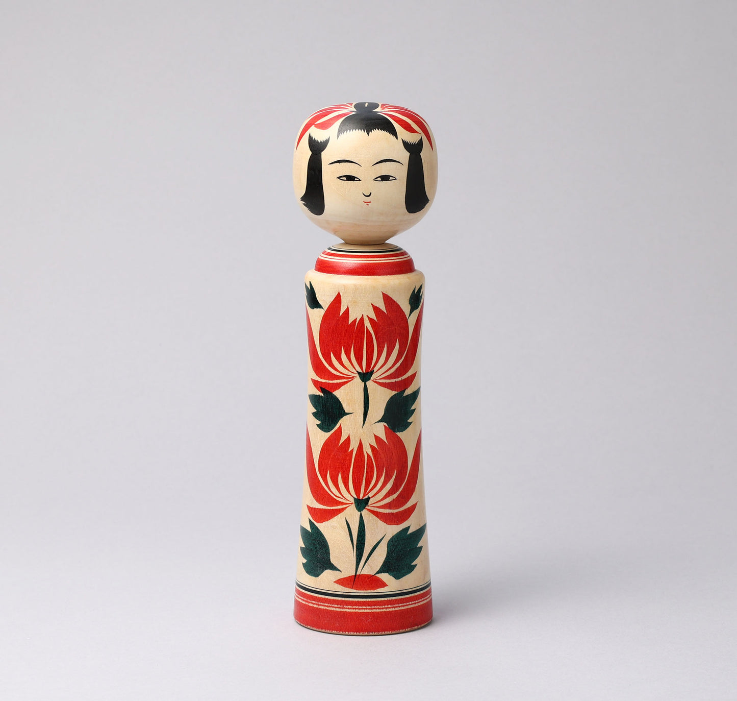 Vintage Naruko kokeshi doll, by SATO, Yoshihiro (1936-2015), Naruko style | こけし古物 佐藤賀宏（鳴子系）