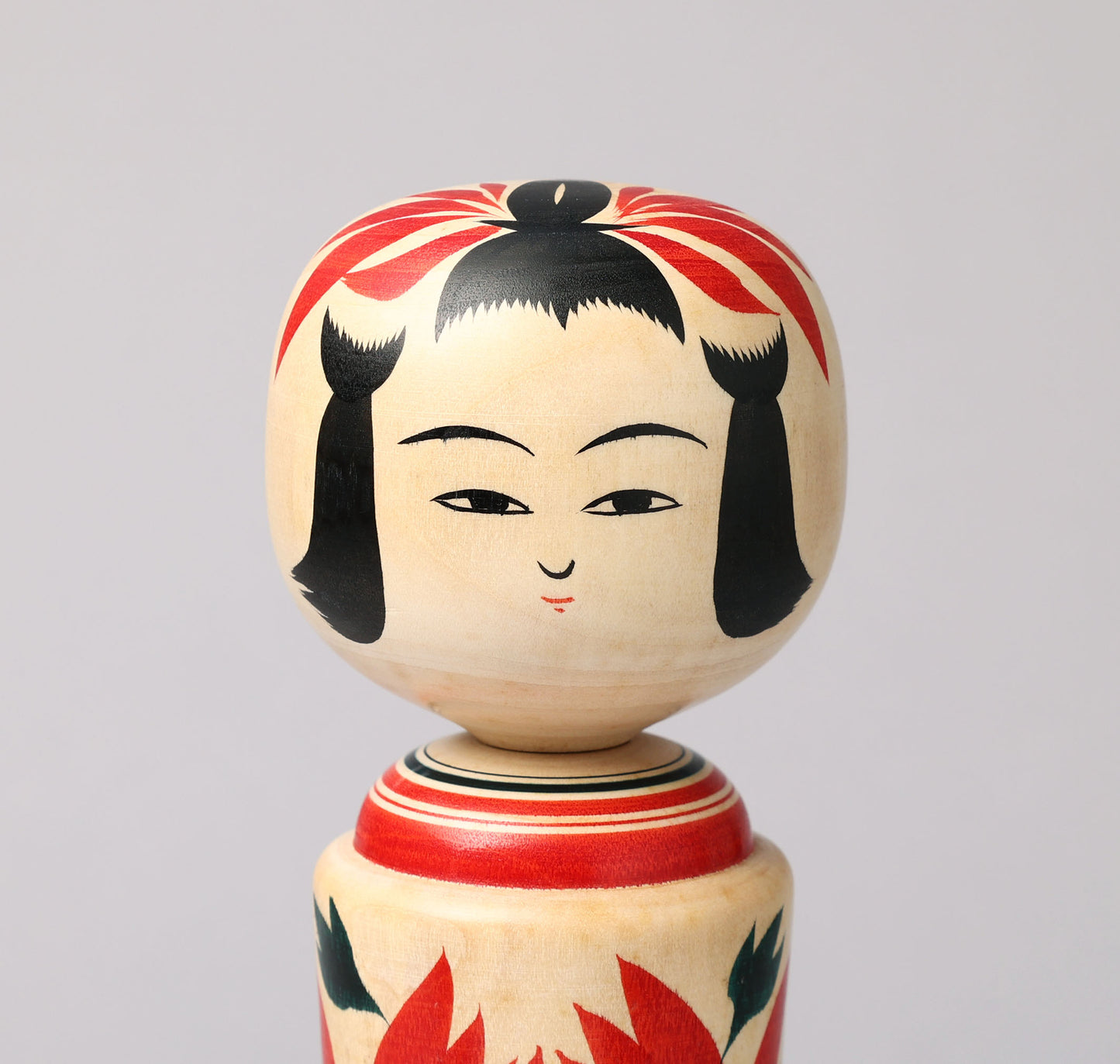 Vintage Naruko kokeshi doll, by SATO, Yoshihiro (1936-2015), Naruko style | こけし古物 佐藤賀宏（鳴子系）