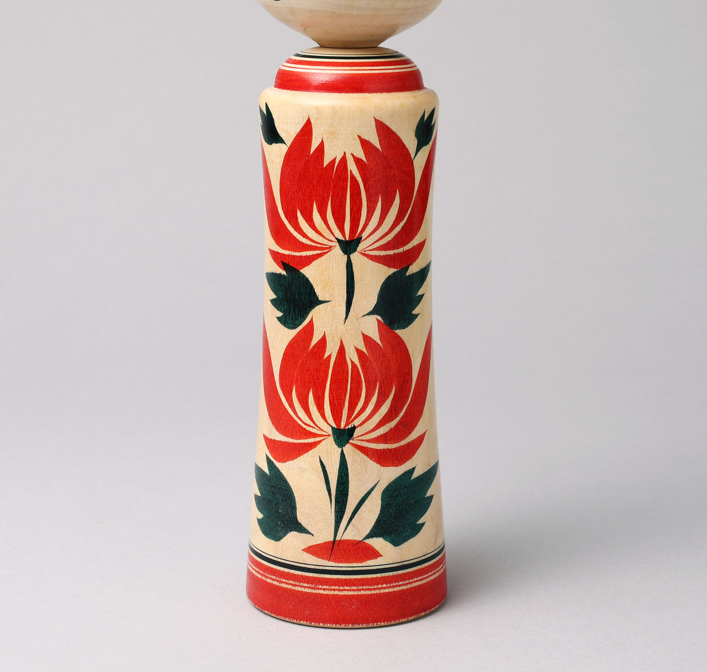 Vintage Naruko kokeshi doll, by SATO, Yoshihiro (1936-2015), Naruko style | こけし古物 佐藤賀宏（鳴子系）