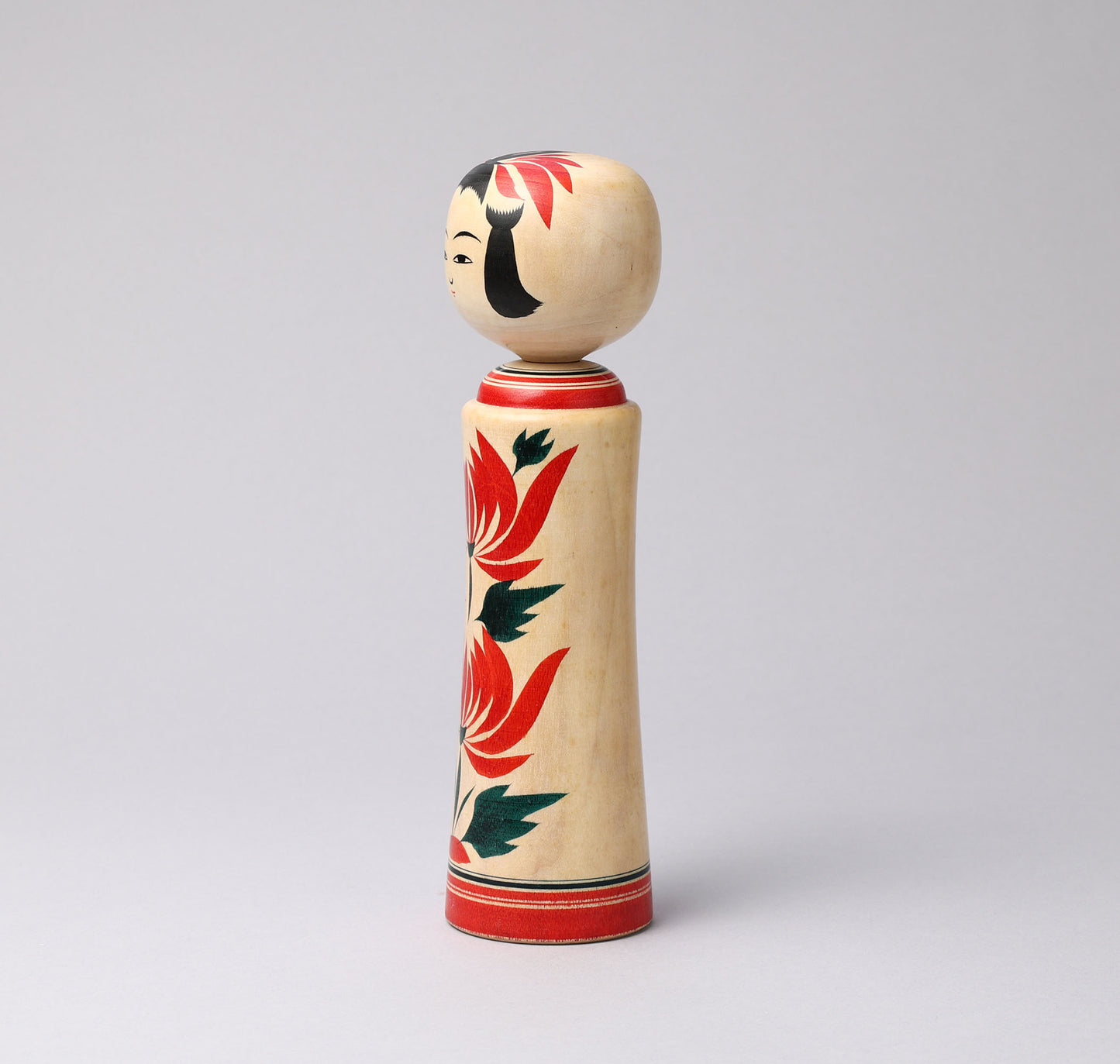 Vintage Naruko kokeshi doll, by SATO, Yoshihiro (1936-2015), Naruko style | こけし古物 佐藤賀宏（鳴子系）