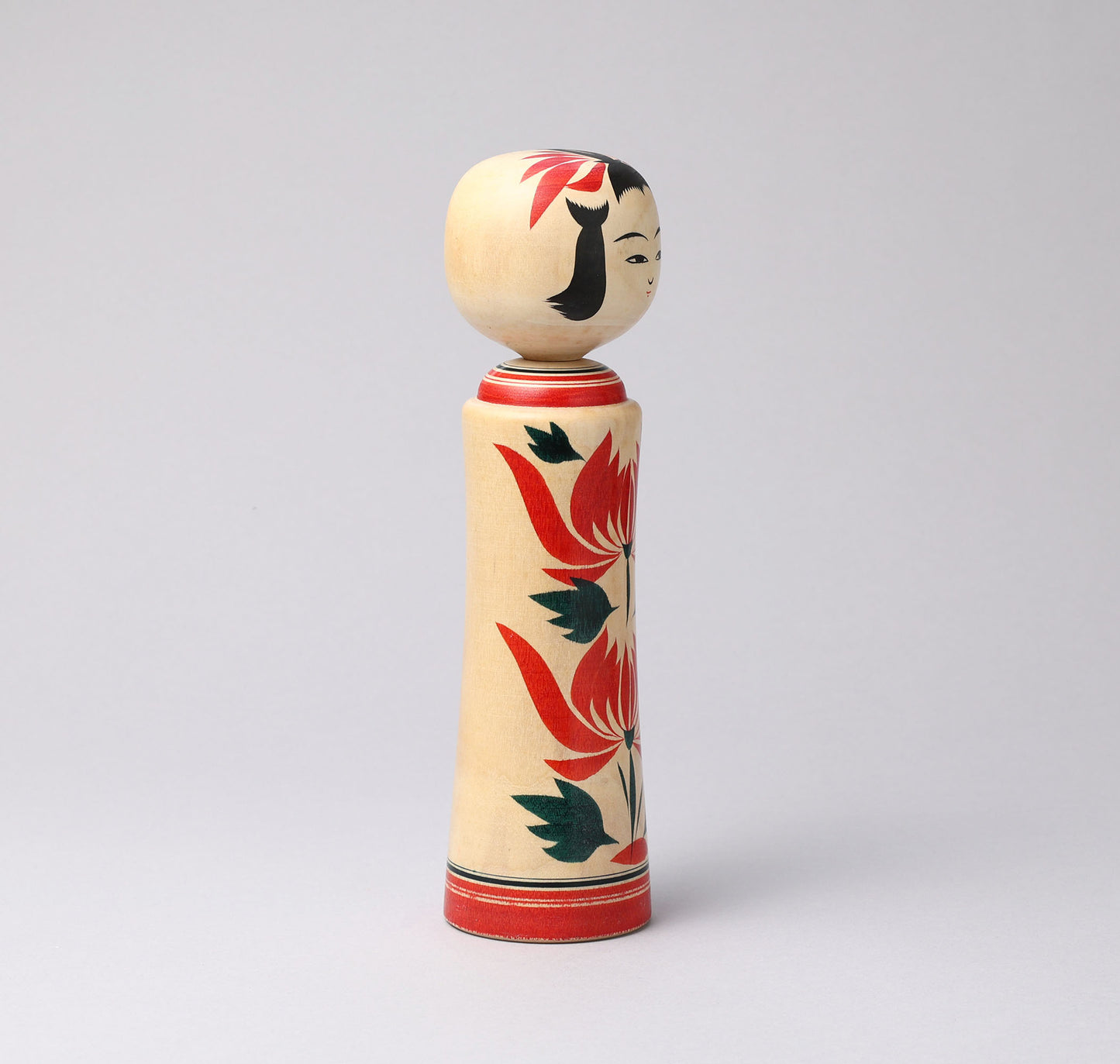 Vintage Naruko kokeshi doll, by SATO, Yoshihiro (1936-2015), Naruko style | こけし古物 佐藤賀宏（鳴子系）