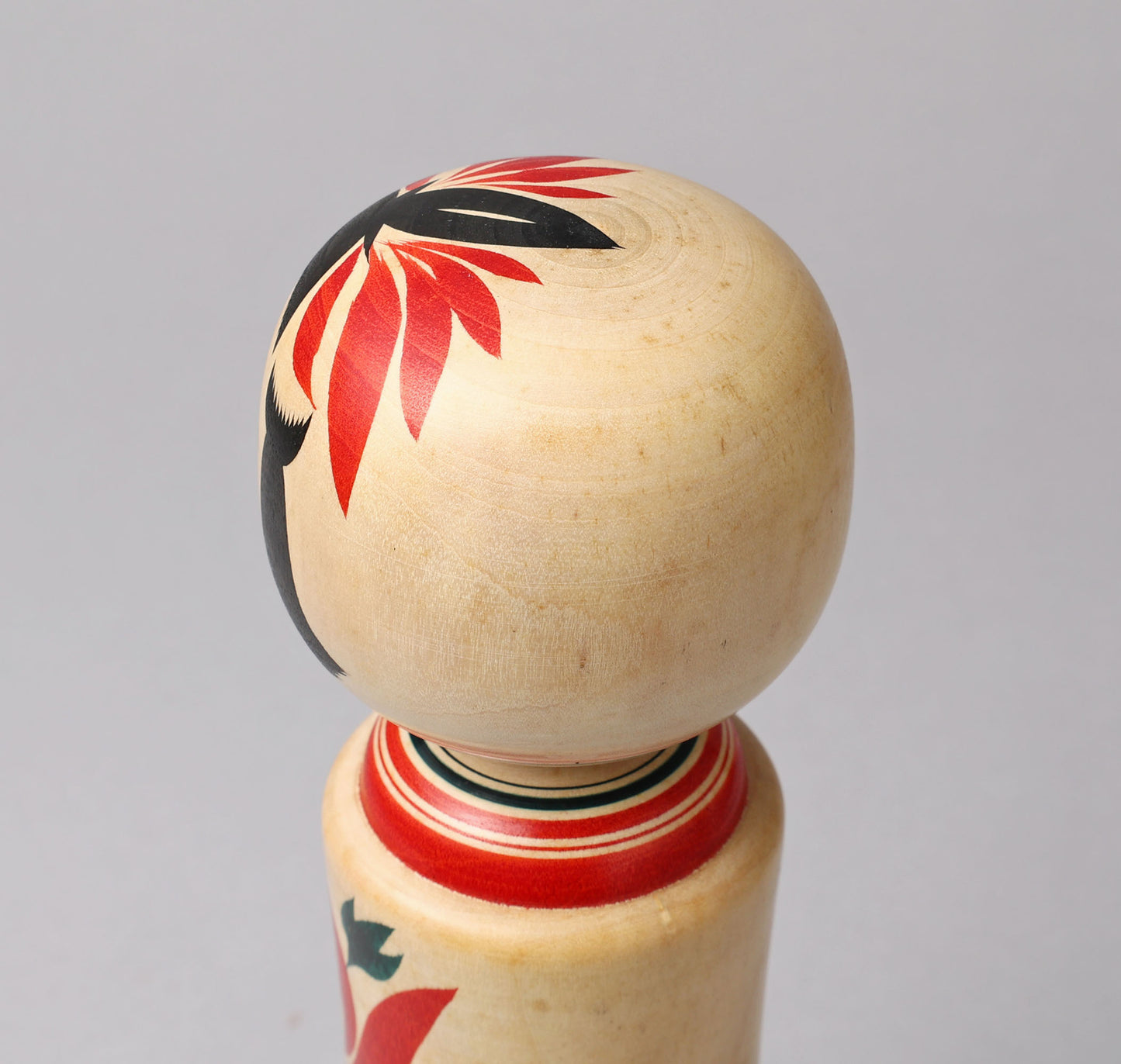 Vintage Naruko kokeshi doll, by SATO, Yoshihiro (1936-2015), Naruko style | こけし古物 佐藤賀宏（鳴子系）