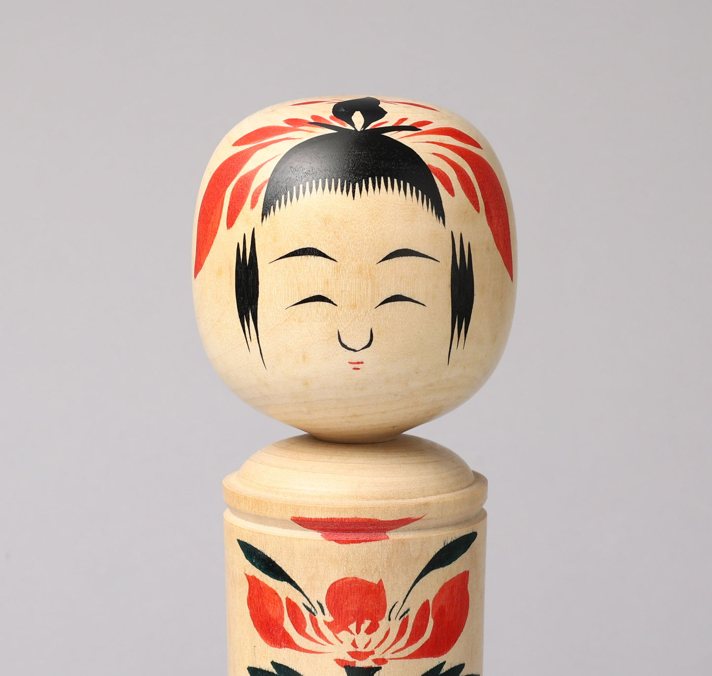 Vintage Naruko style kokeshi doll, by YOSHIDA, Katsunori (1954-) | こけし古物 吉田勝範（鳴子系）