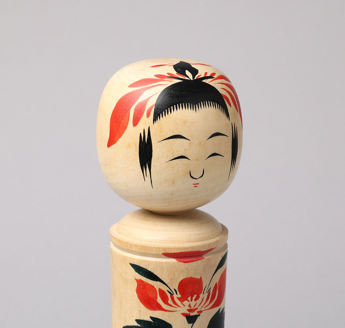 Vintage Naruko style kokeshi doll, by YOSHIDA, Katsunori (1954-) | こけし古物 吉田勝範（鳴子系）