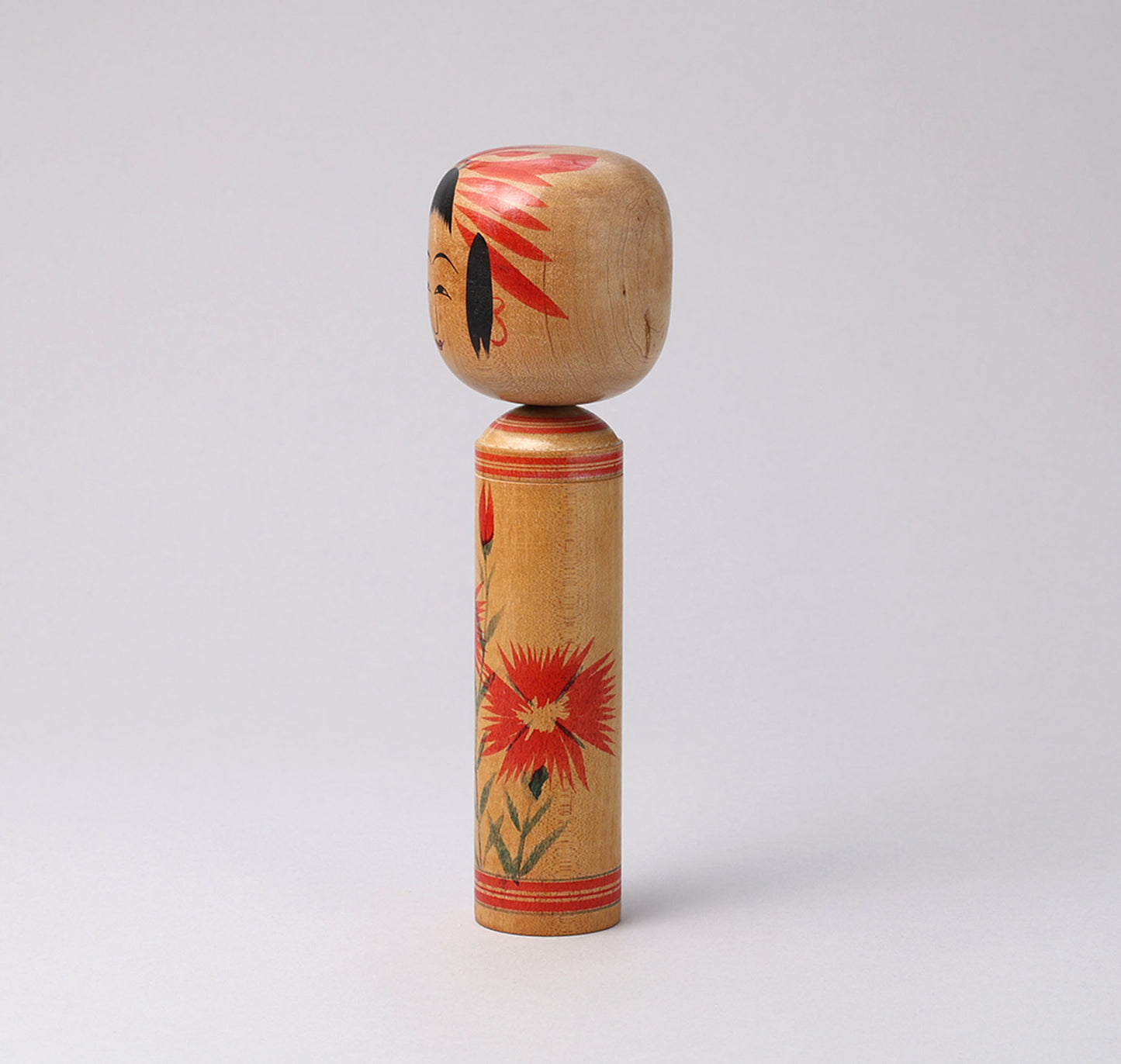 Vintage Hijiori style kokeshi doll, by Kuraji OKUYAMA (1934-2008) | こけし古物 奥山庫治（肘折系）