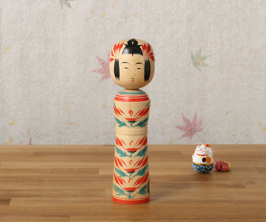 Vintage Naruko style kokeshi doll, by SATO Kazuo(1930-2009) , | こけし古物 佐藤一夫（鳴子系）