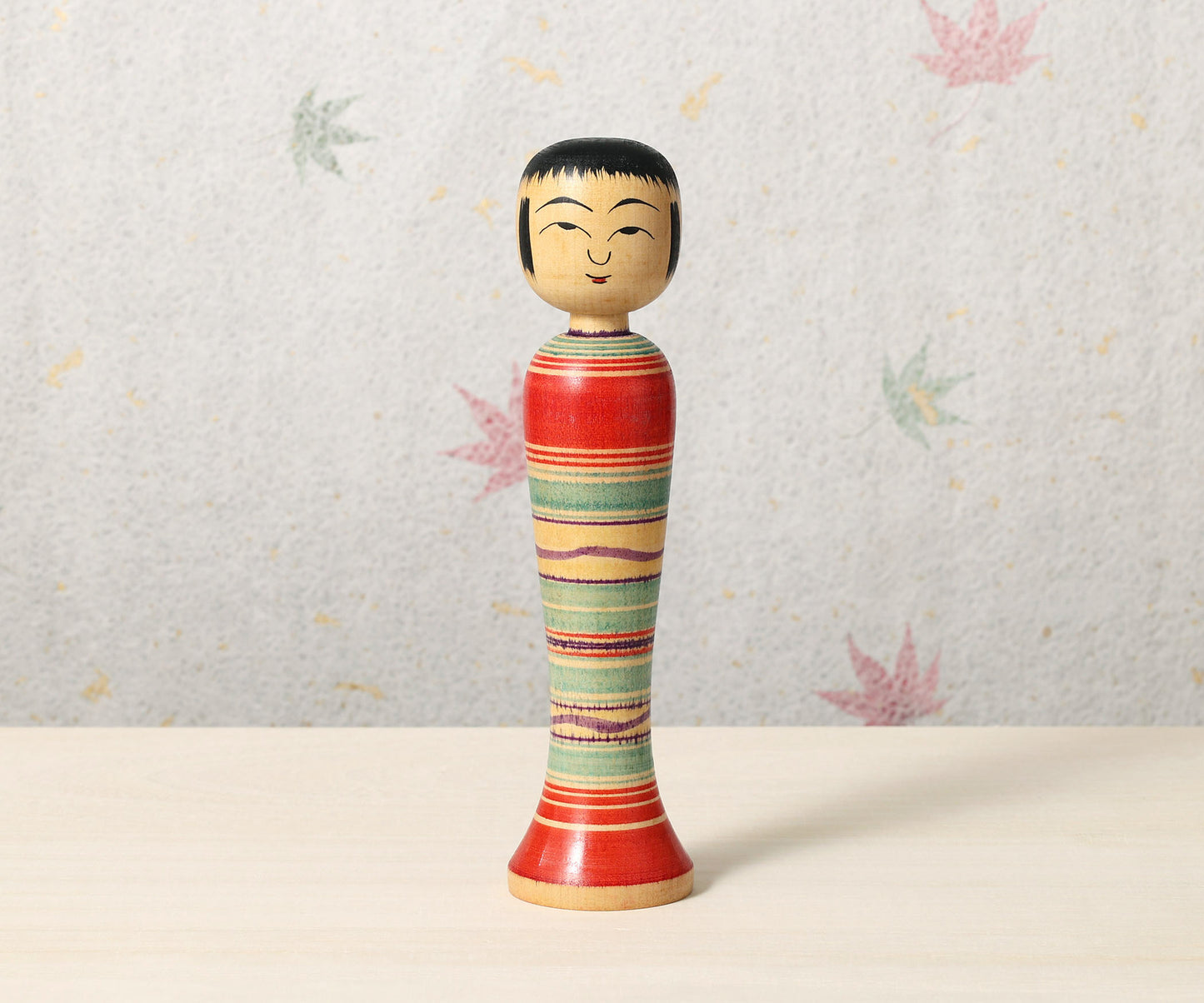 Vintage Hijiori style kokeshi doll, by Bunikichi SATO(1922-2008) | こけし古物 佐藤文吉（肘折系）