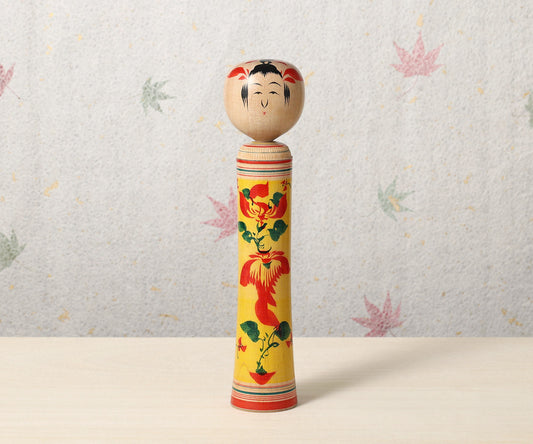 Vintage Dento kokeshi doll, by Shoji SAKURAI (1927-2011), Naruko style | こけし古物 桜井昭二（鳴子系）