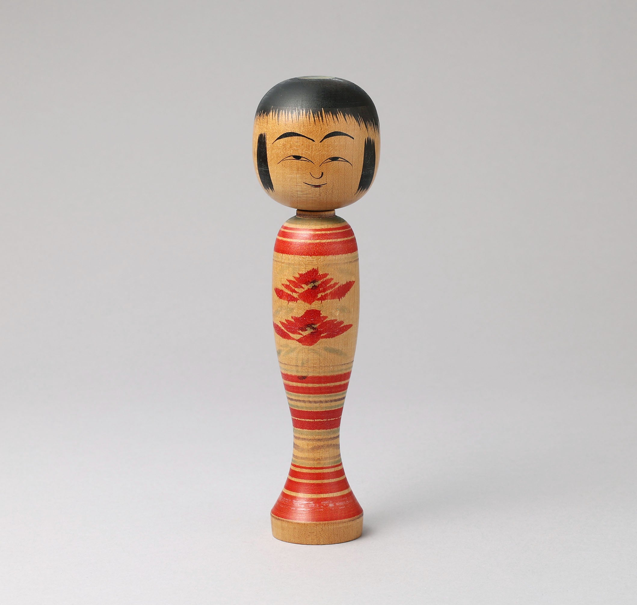 Vintage Hijiori style kokeshi doll, by Bunikichi SATO(1922-2008) | こけし古物  佐藤文吉（肘折系）