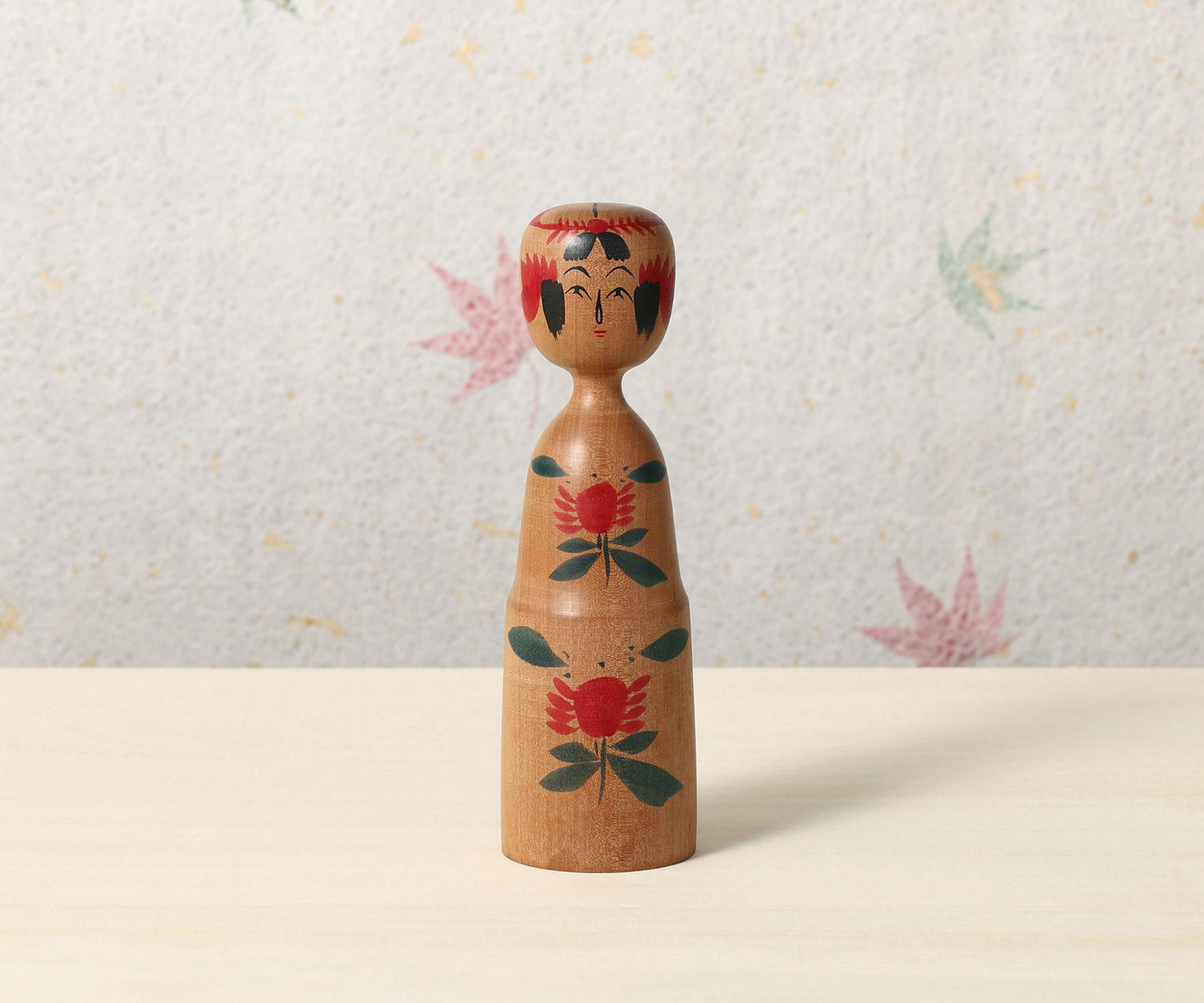 Vintage Sakunami style kokeshi, by Denkichi HAYASAKA (1926 -1999) | 伝統こけし 早坂伝吉（作並系）