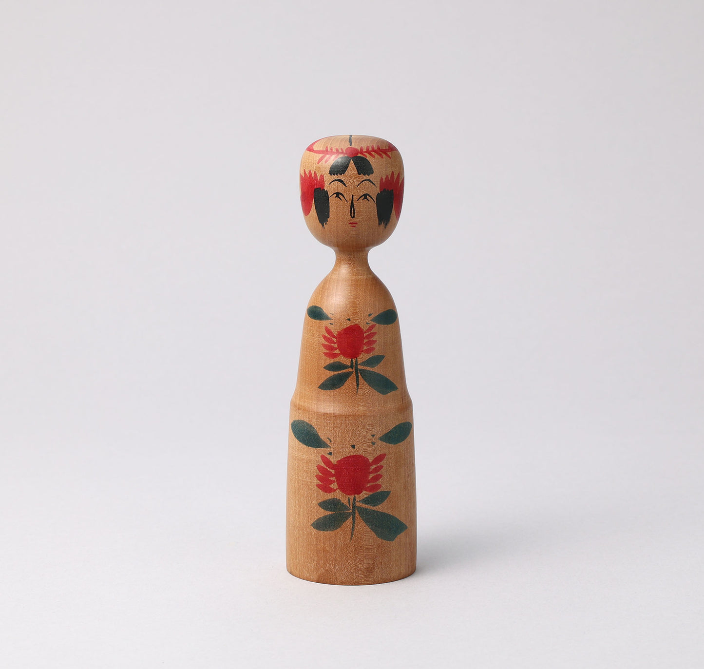 Vintage Sakunami style kokeshi, by Denkichi HAYASAKA (1926 -1999) | 伝統こけし 早坂伝吉（作並系）