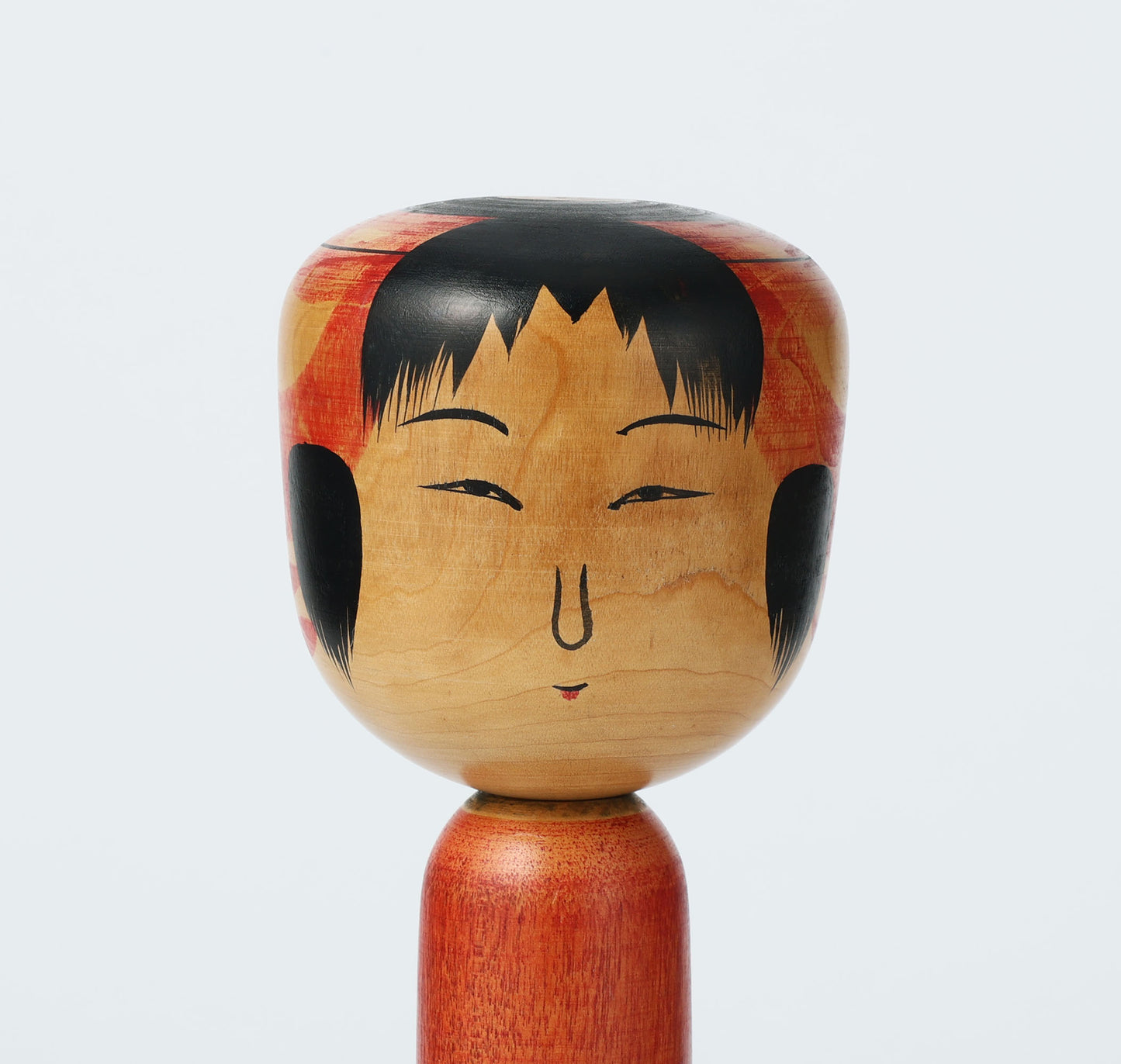 Vintage Tsuchiyu style kokeshi doll | WATANABE Kihei (1910-1988) | 古品こけし 土湯系 渡辺喜平工人 | 24.5cm in height