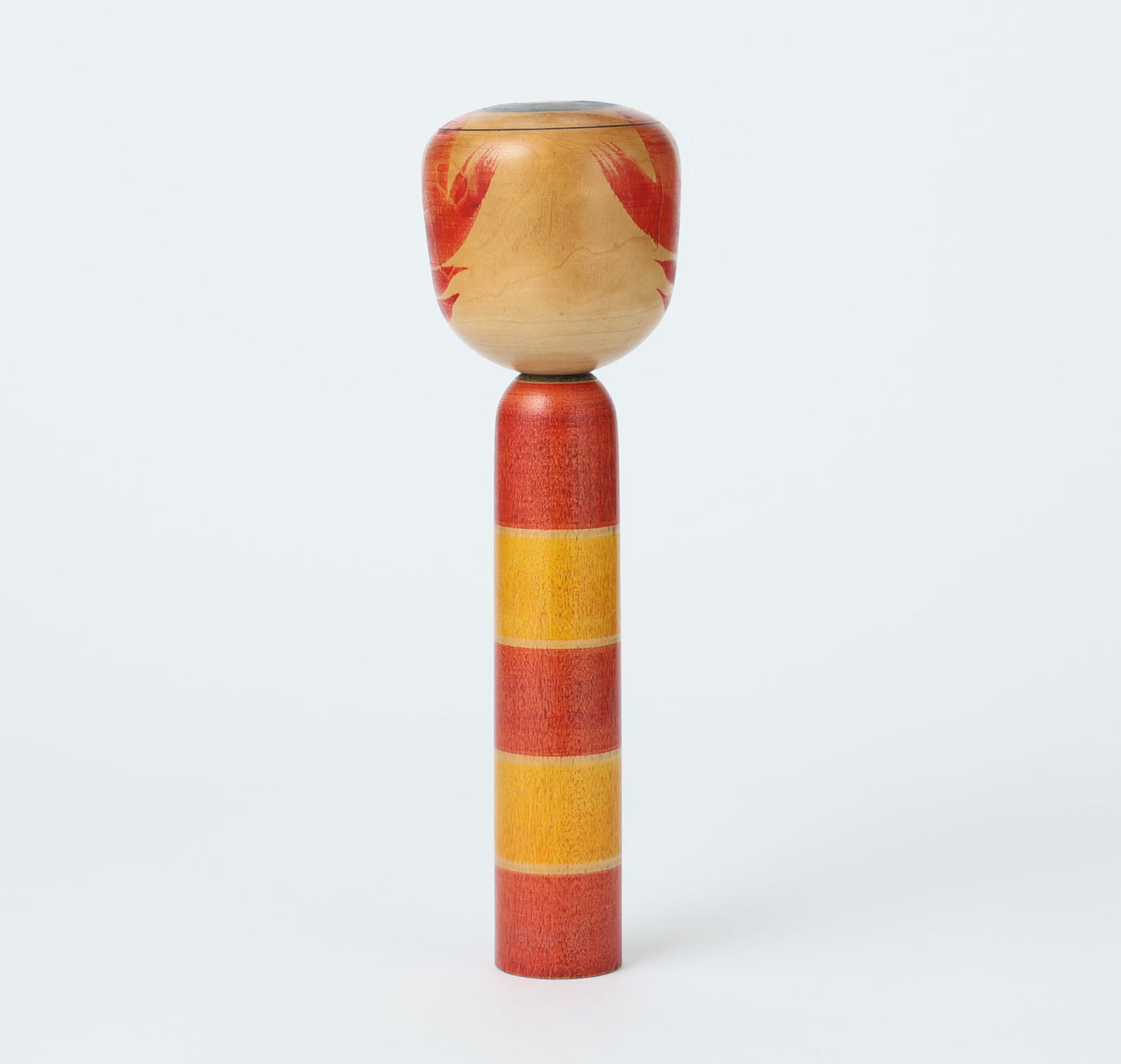 Vintage Tsuchiyu style kokeshi doll | WATANABE Kihei (1910-1988) | 古品こけし 土湯系 渡辺喜平工人 | 24.5cm in height