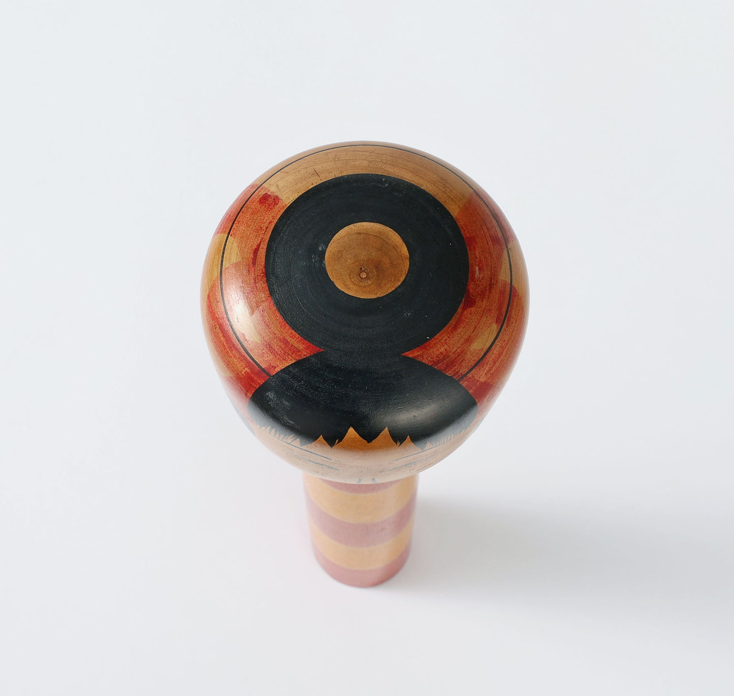Vintage Tsuchiyu style kokeshi doll | WATANABE Kihei (1910-1988) | 古品こけし 土湯系 渡辺喜平工人 | 24.5cm in height