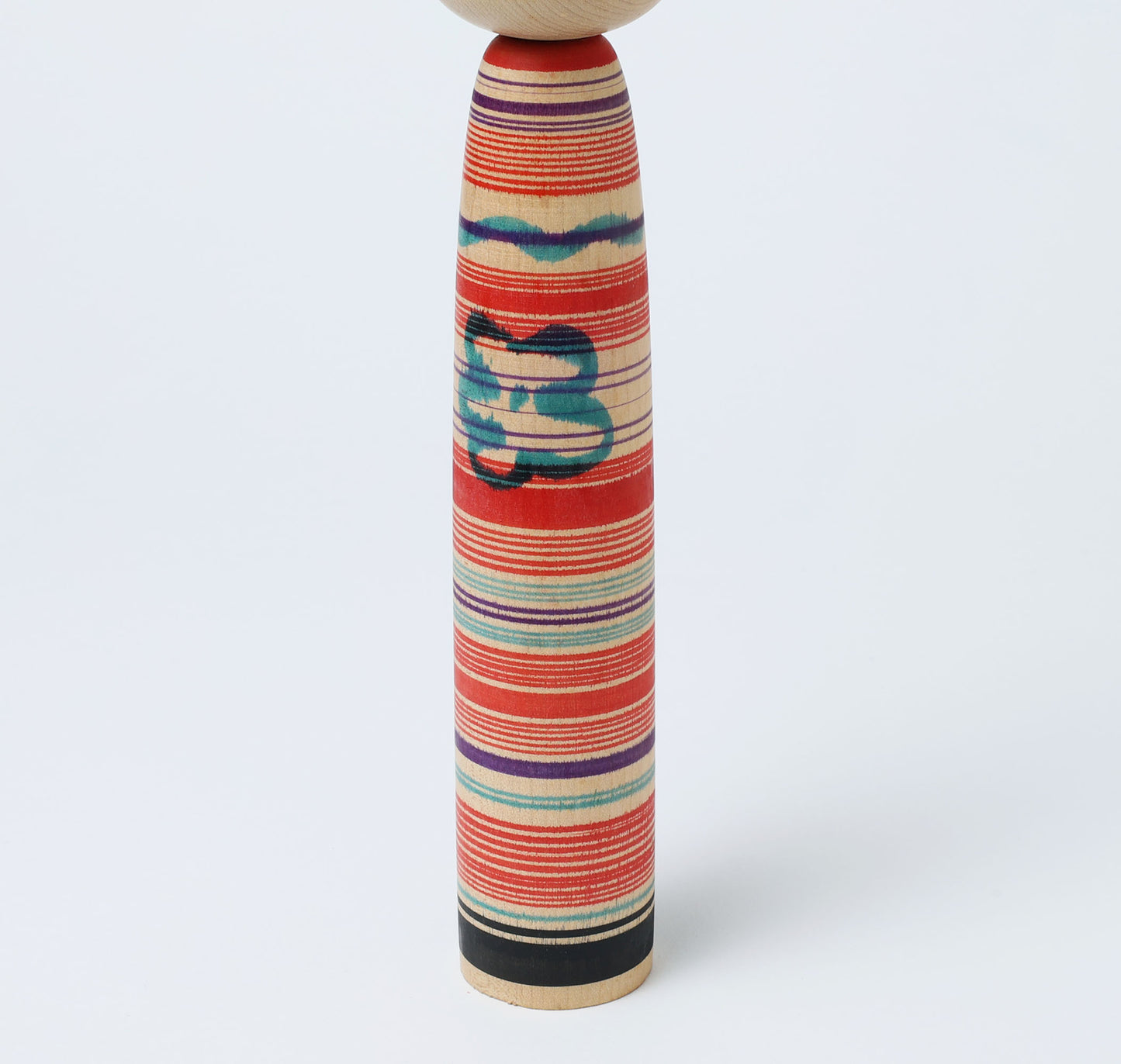 Vintage Tsuchiyu style kokeshi doll | WATANABE Tetsuo (1937-2017) | 古品こけし 土湯系 渡辺鉄男工人 | 24.5cm in height