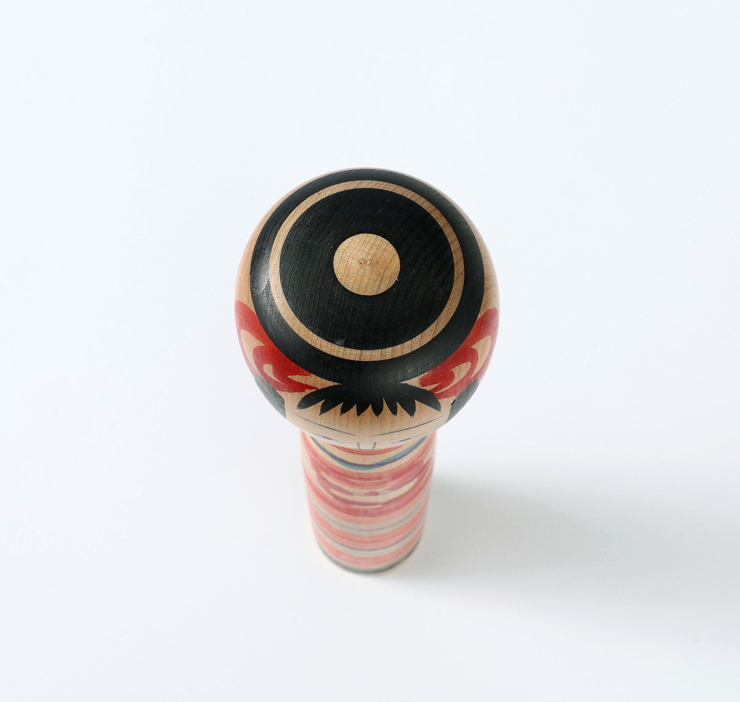 Vintage Tsuchiyu style kokeshi doll | WATANABE Tetsuo (1937-2017) | 古品こけし 土湯系 渡辺鉄男工人 | 24.5cm in height