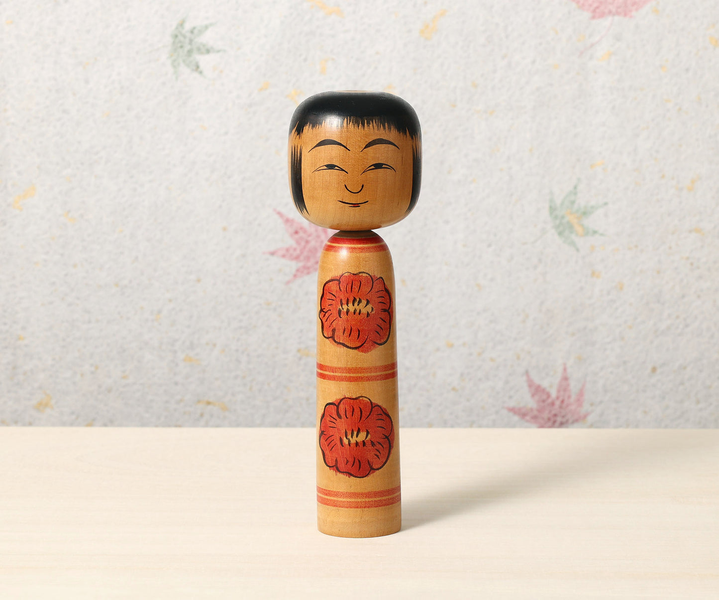 Vintage Hijiori style kokeshi doll, by Bunikichi SATO(1922-2008) | こけし古物 佐藤文吉（肘折系）