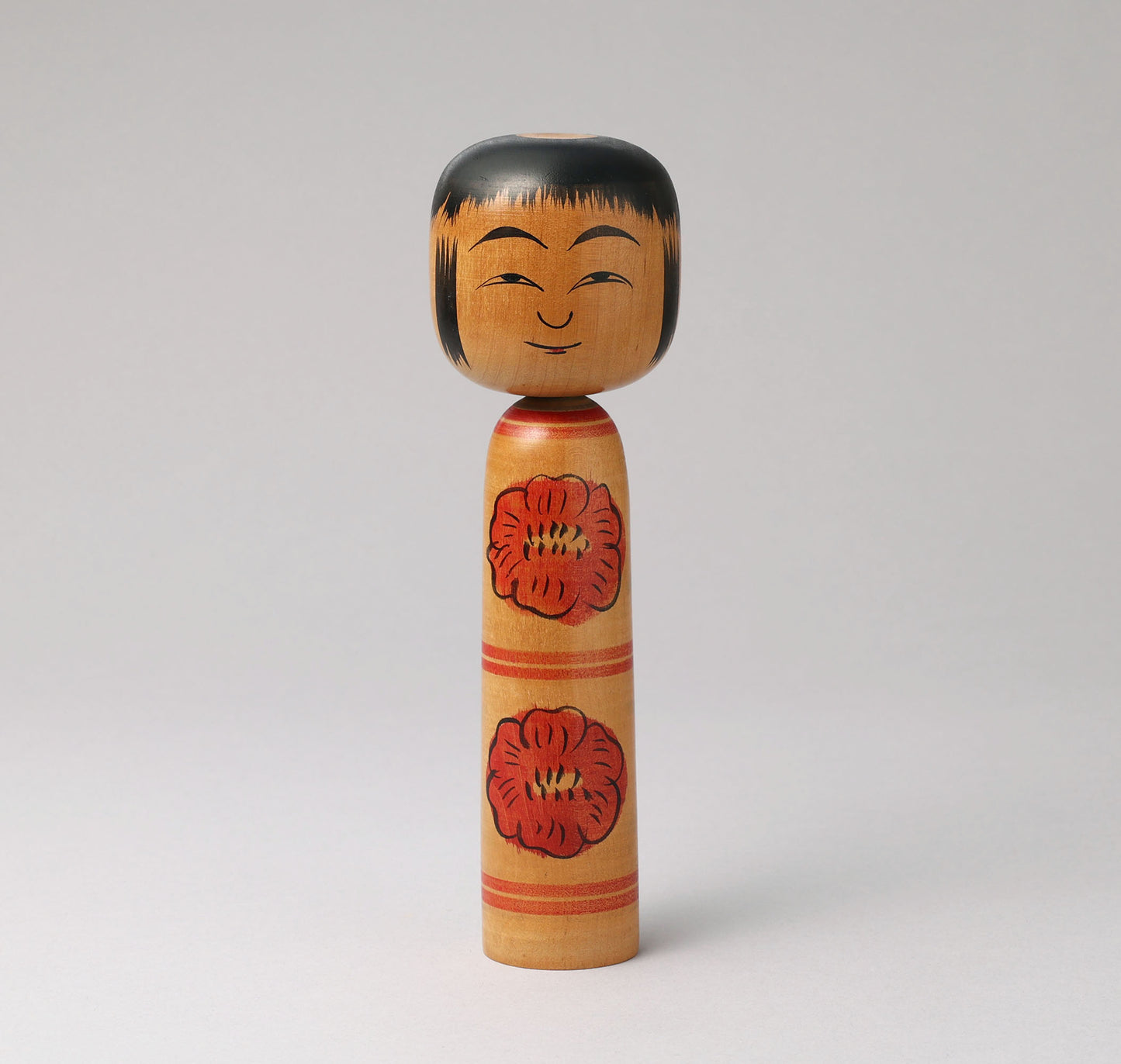 Vintage Hijiori style kokeshi doll, by Bunikichi SATO(1922-2008) | こけし古物 佐藤文吉（肘折系）