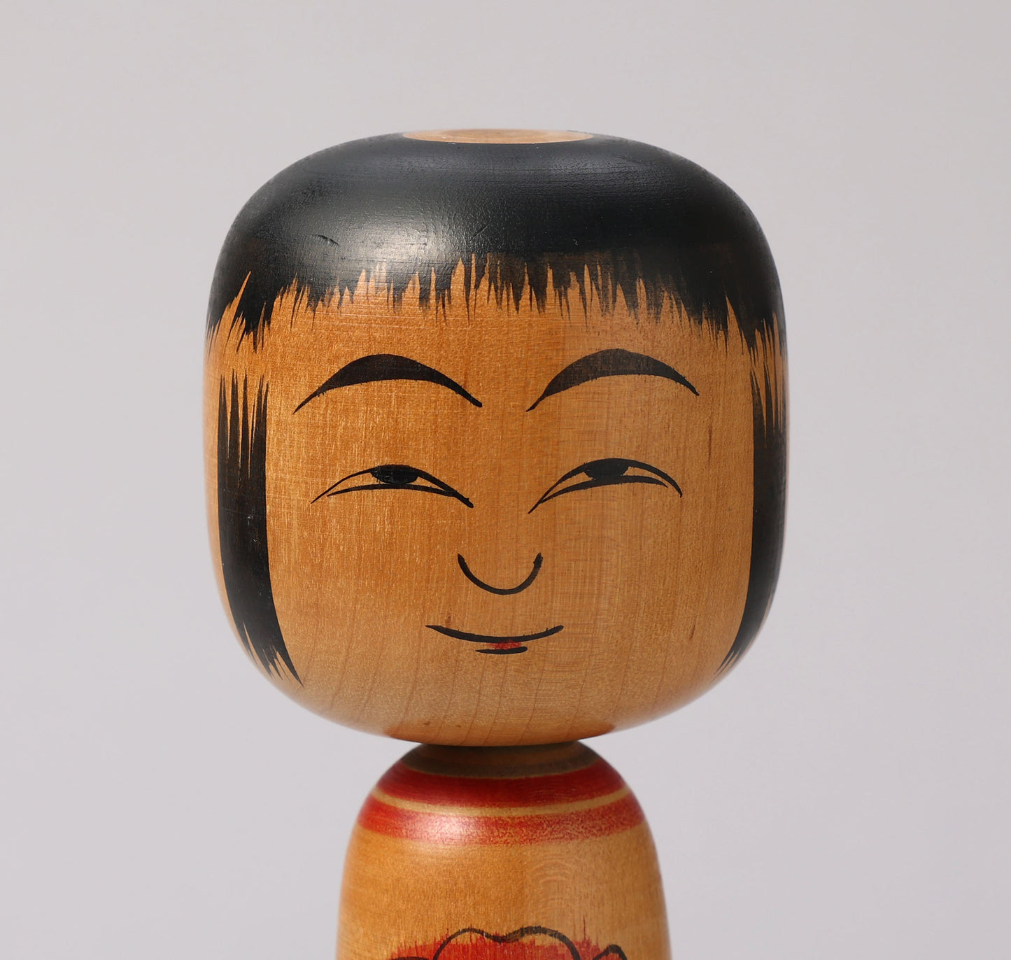 Vintage Hijiori style kokeshi doll, by Bunikichi SATO(1922-2008) | こけし古物 佐藤文吉（肘折系）