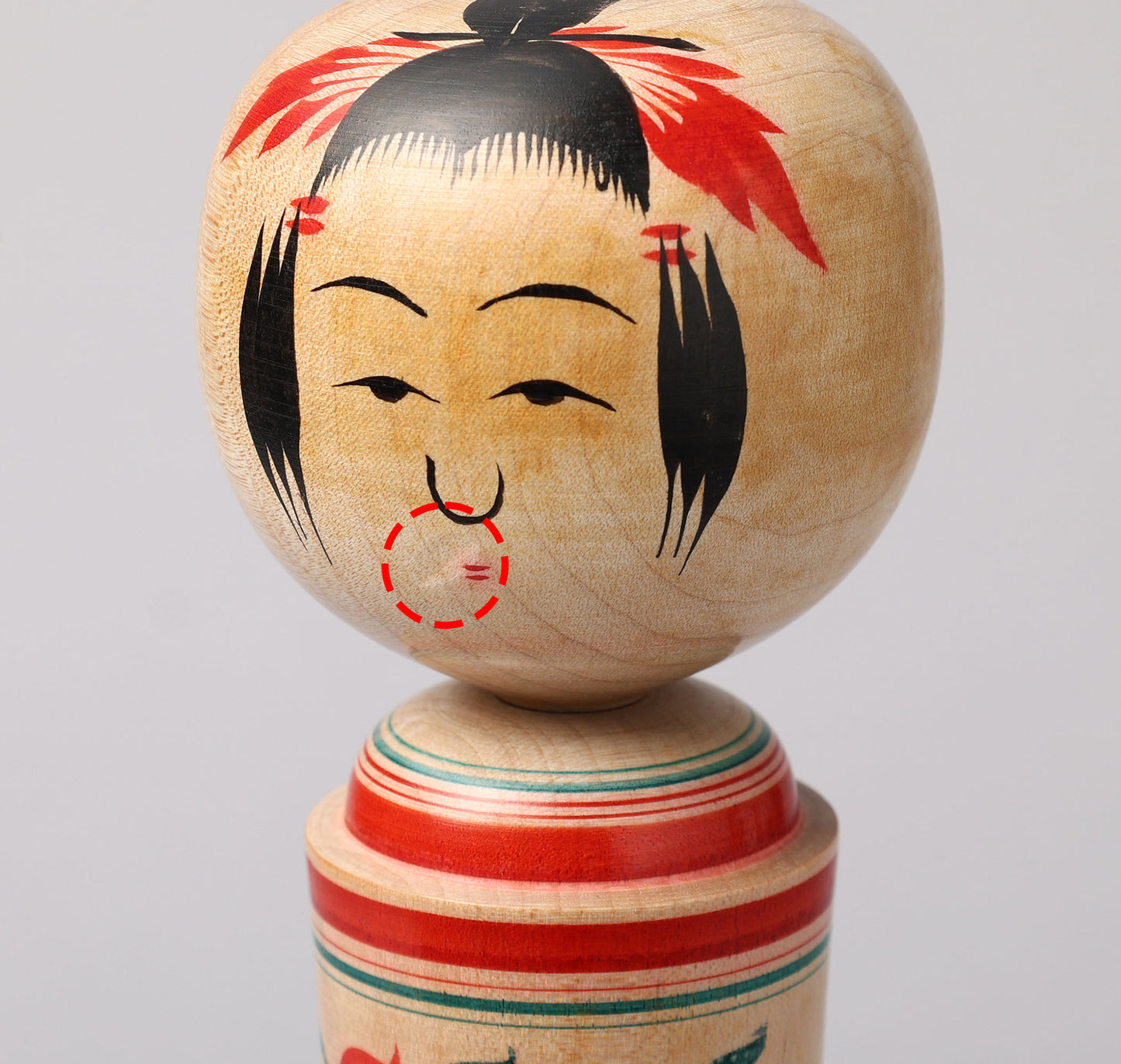 Vintage Naruko style kokeshi doll, by SAKURAI, Shoji (1927-2011) | こけし古物 桜井昭二（鳴子系）