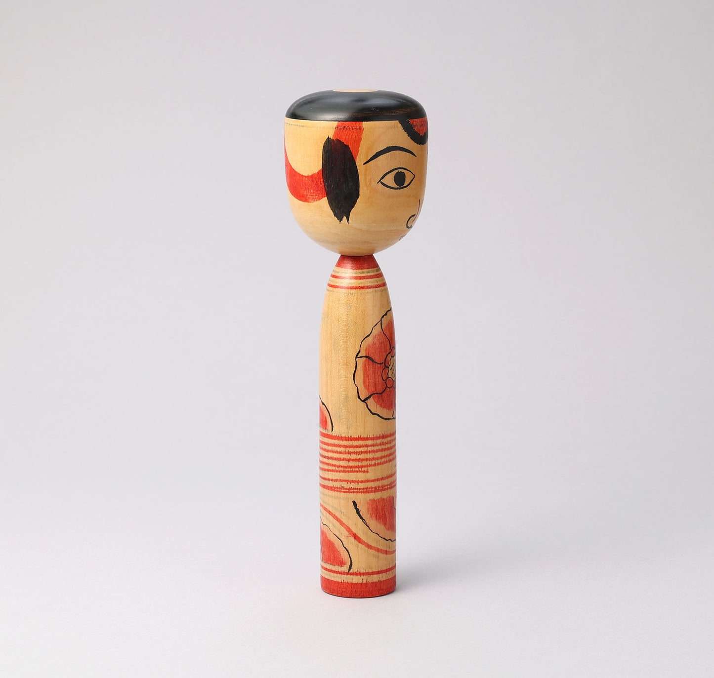 Vintage Nakanosawa style kokeshi, by Yoshizo IWAMOTO(1912-1973) | 伝統こけし 岩本芳蔵（中ノ沢系）