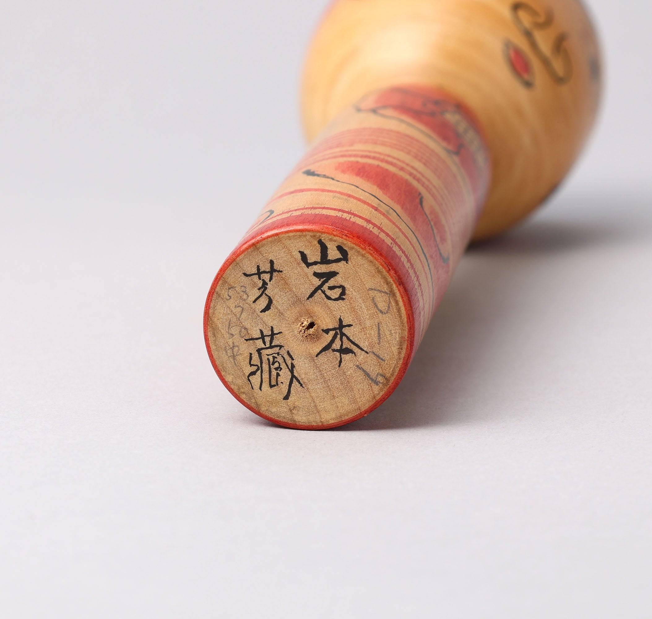 ヴィンテージ中ノ沢式こけし、岩本吉三作（1912-1973） | 伝統こけし